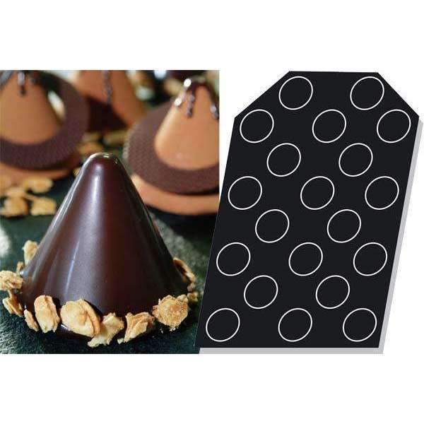 Premium Silicone Cone Mold - 70mm Diameter for Baking, Candy Making, and DIY Crafts - Perfect for Cupcakes, Desserts, and Party Decorations