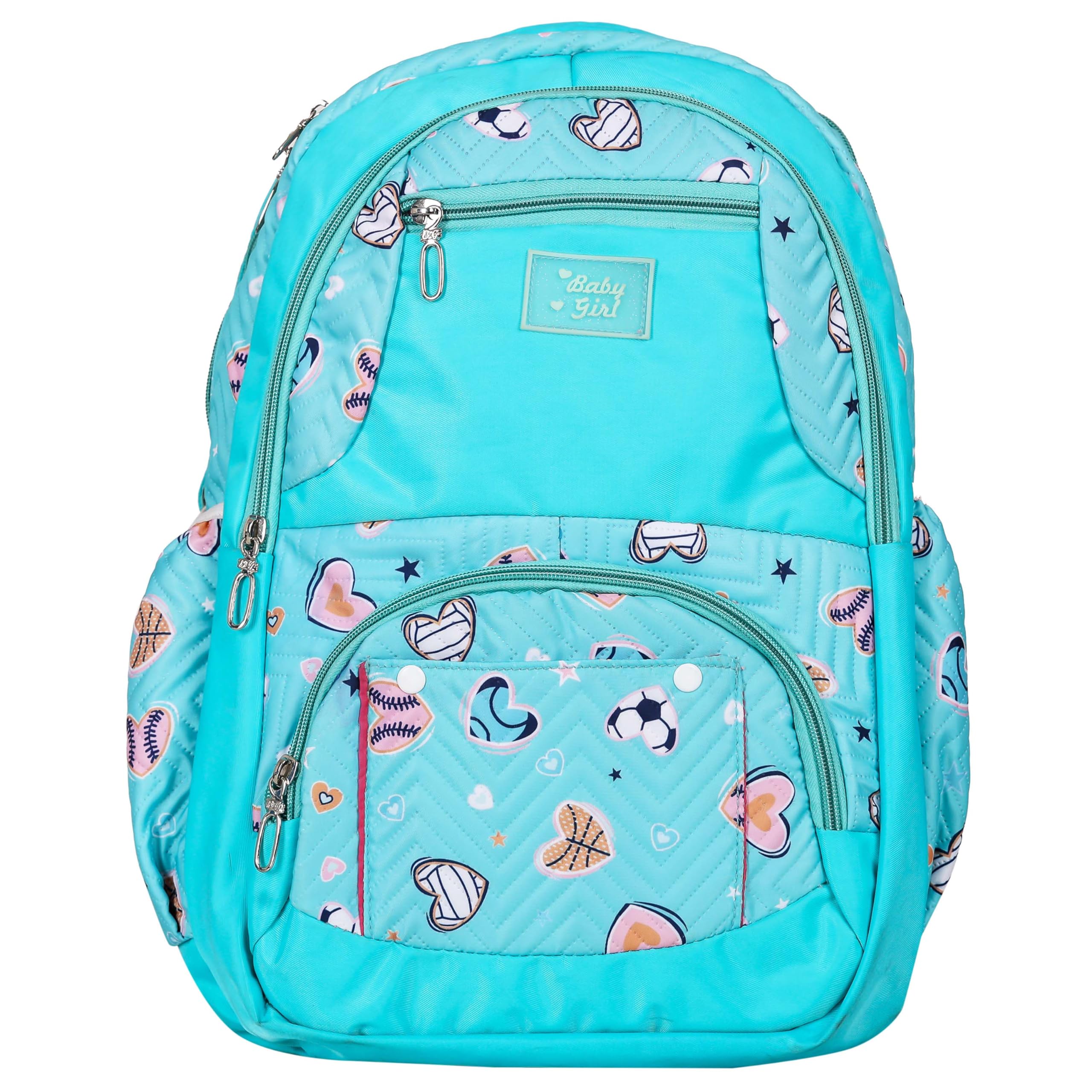 30L Medium Backpack for Girls - Stylish Flower Print School Backpack, Durable Polyester Material - Perfect for School, Travel & Daily Use