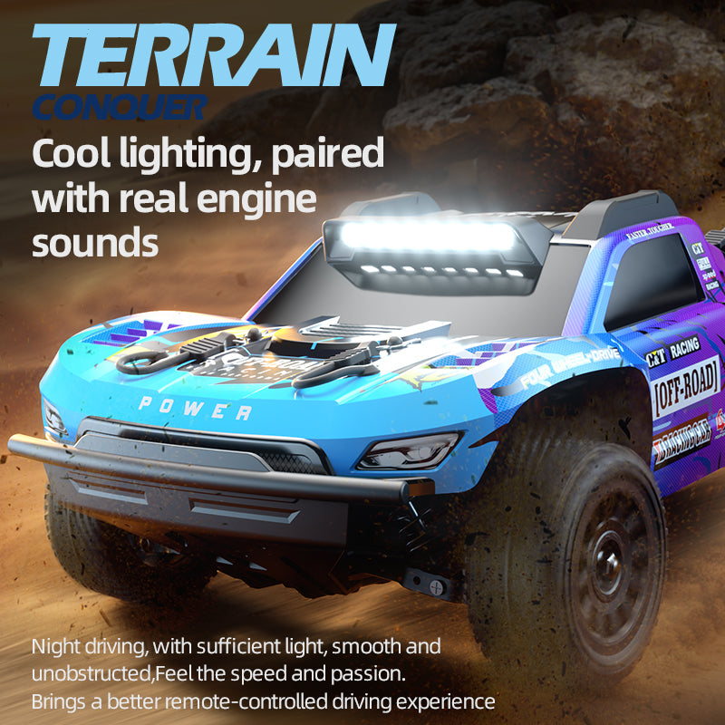 JJRC Q130C Pro 1/12 Scale 4WD Brushless RC Short Course Truck - 40km/h High Speed, Full Proportional Control for Off-Road Racing & Backyard Bashing
