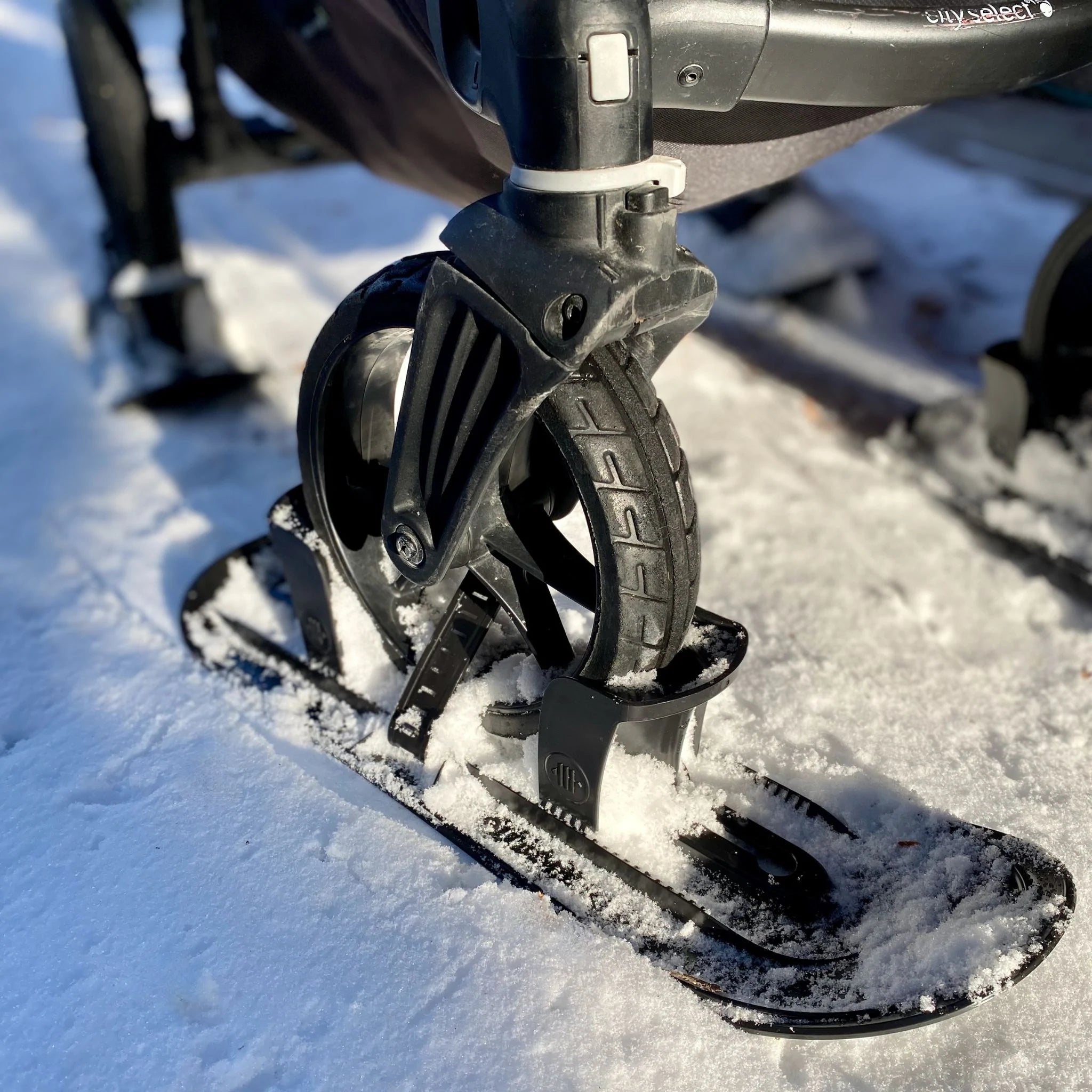 PremierSki Stroller Skis - All-Terrain Baby Jogger Skis for Snow | Winter Stroller Accessories for Outdoor Adventures & Snowy Walks