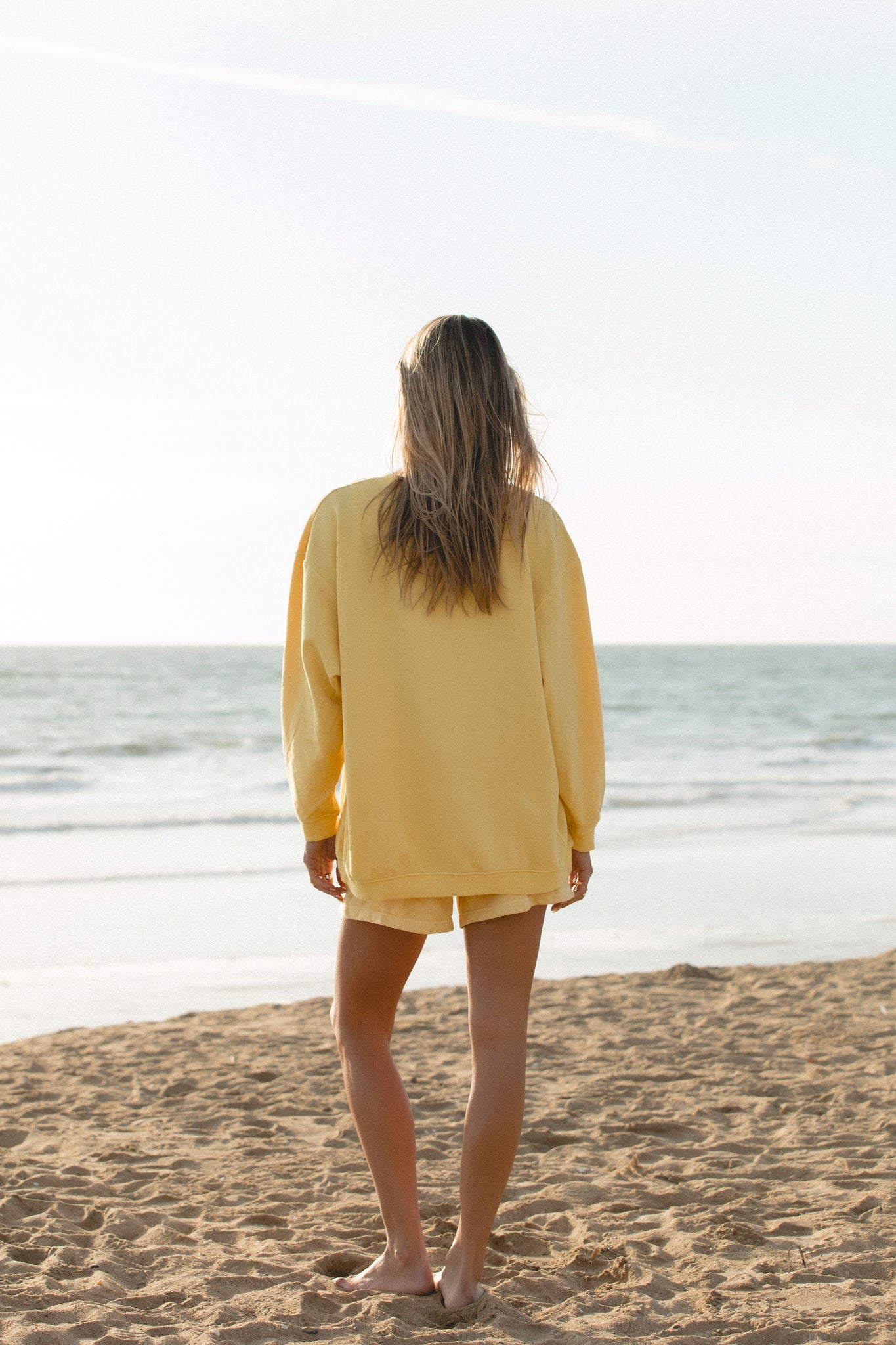 SOLAÍ Oversized Crew Neck Sweatshirt - Women's Casual Loose Fit Pullover for Comfort & Style | Perfect for Lounging, Travel & Everyday Wear