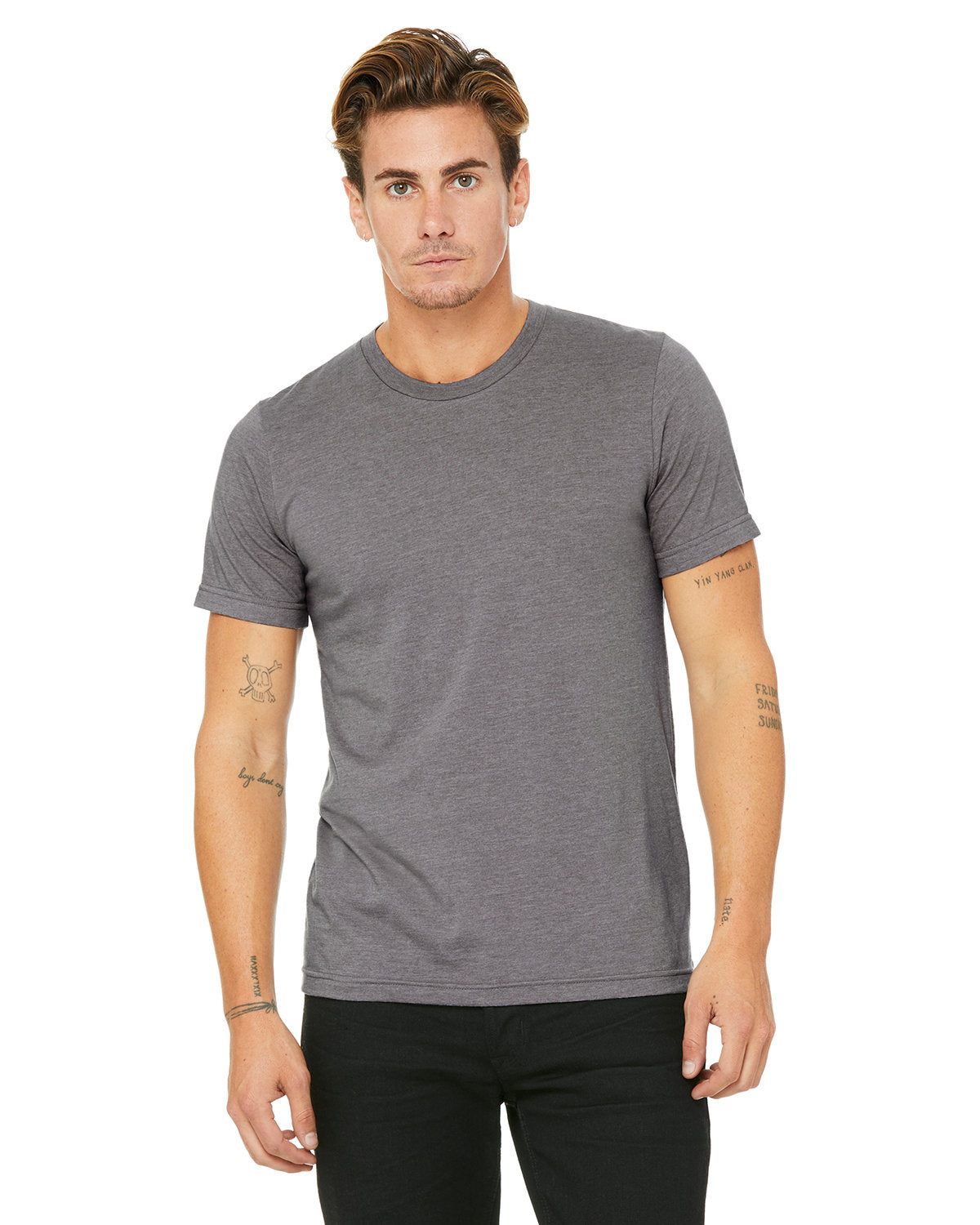 Bella + Canvas 3001CVC Unisex Heather CVC Crew Neck T-Shirt - Soft Cotton Blend Tee for Men & Women - Perfect for Casual Wear, Screen Printing & Everyday Outfits