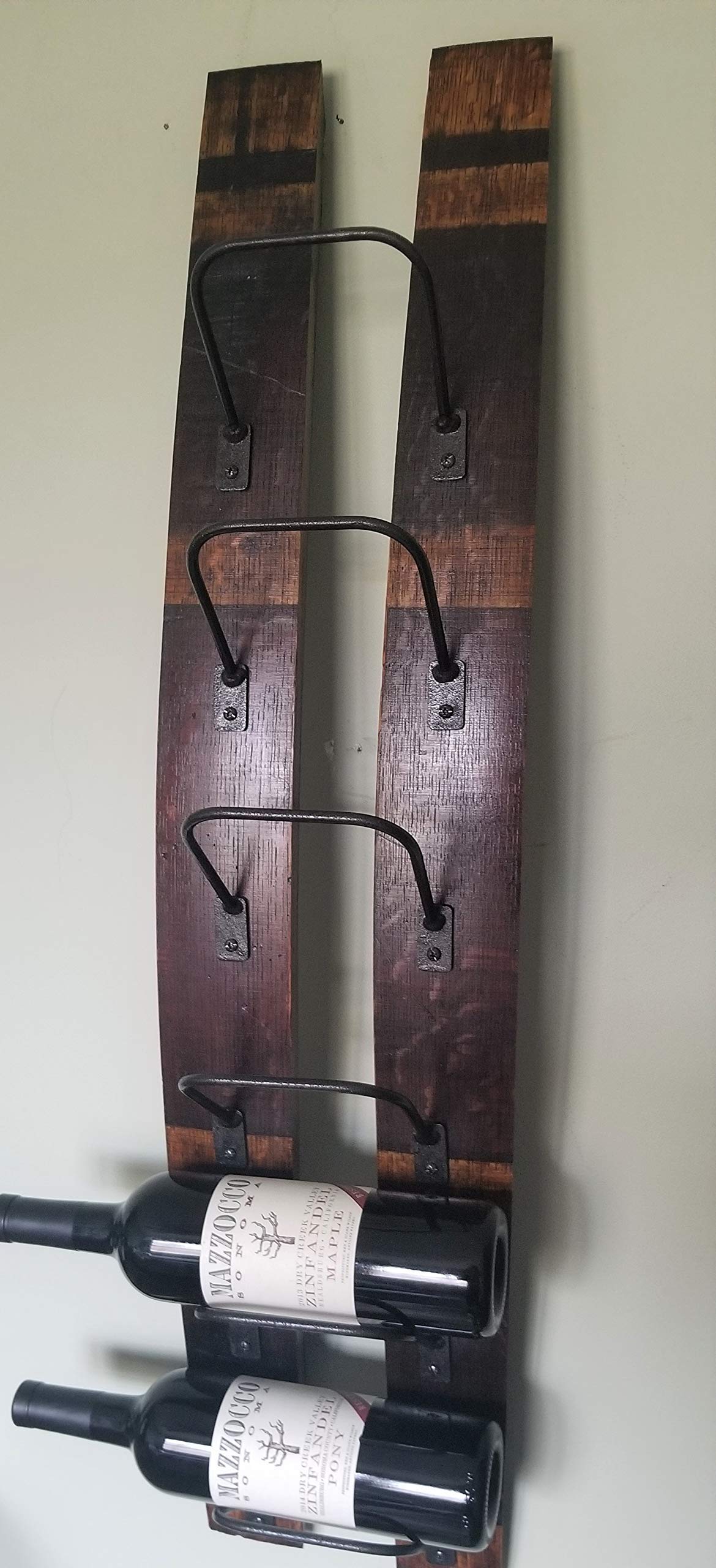 Reclaimed Wood Wine Rack - Rustic Wall Mounted Wine Storage for Kitchen, Dining Room, Bar | Perfect for Home Decor & Wine Enthusiasts