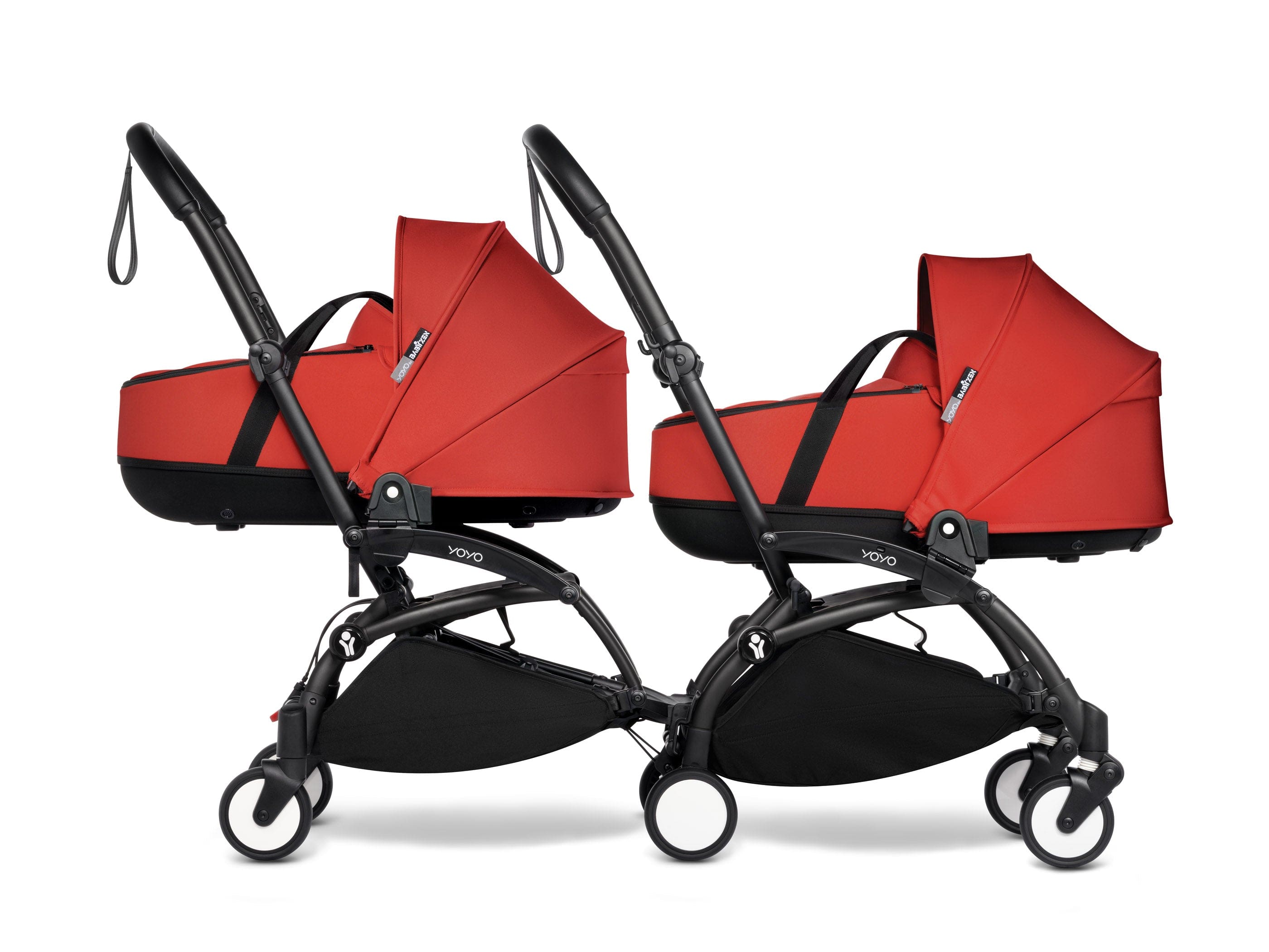 Stokke YOYO 3 Double Stroller with Bassinet - Lightweight Compact Travel Stroller for Twins - Perfect for Air Travel, City Walks & Outdoor Adventures