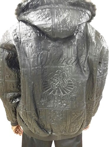 REED Men's Original Detroit High Roller Jacket - Classic Biker Style Leather Jacket for Men - Perfect for Motorcycle Riding, Casual Wear & Outdoor Adventures