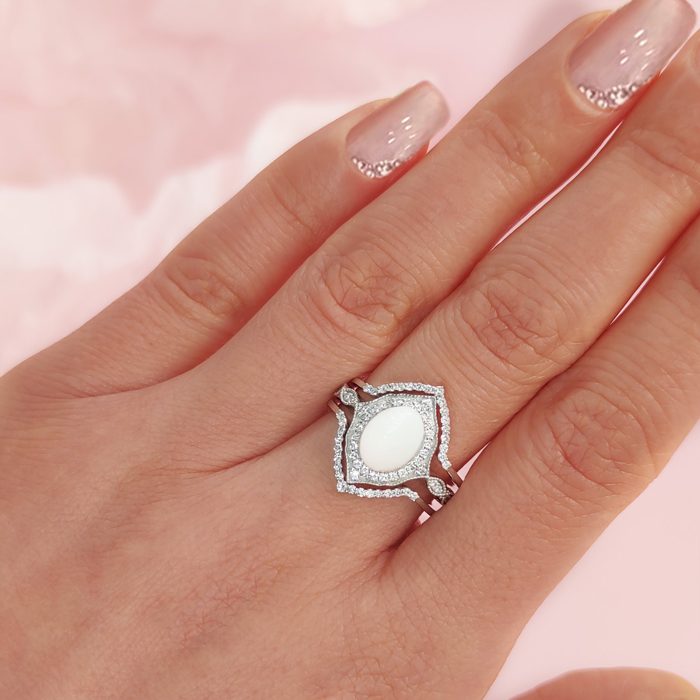 Eternal Eye: 14K Solid Gold Breastmilk Jewelry Ring Set - Perfect for Mothers, Keepsake Jewelry & Unique Gift for New Moms