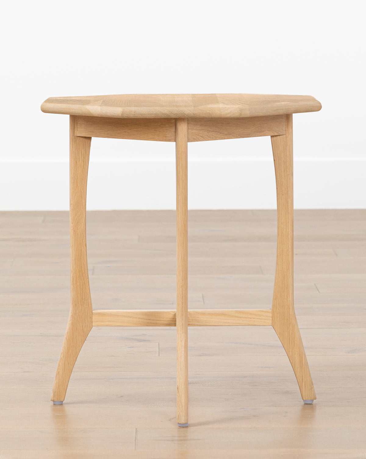 Posie Oak Side Table - Solid Wood Nightstand with Drawer, Rustic Bedside Table for Bedroom, Living Room & Office - Perfect for Home Decor & Small Spaces