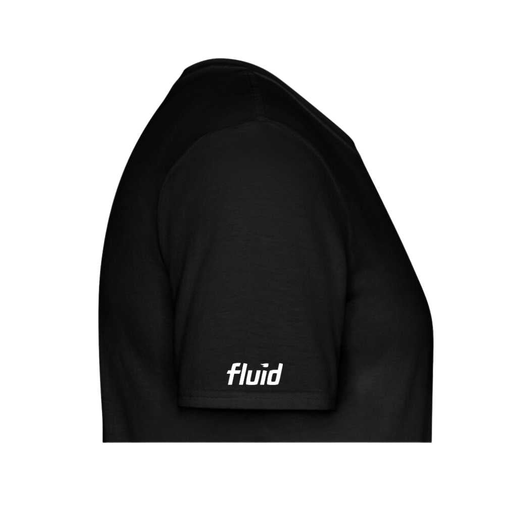 Fluid Style Tee - Soft Black Cotton T-Shirt for Men | Casual Wear, Street Fashion & Everyday Comfort