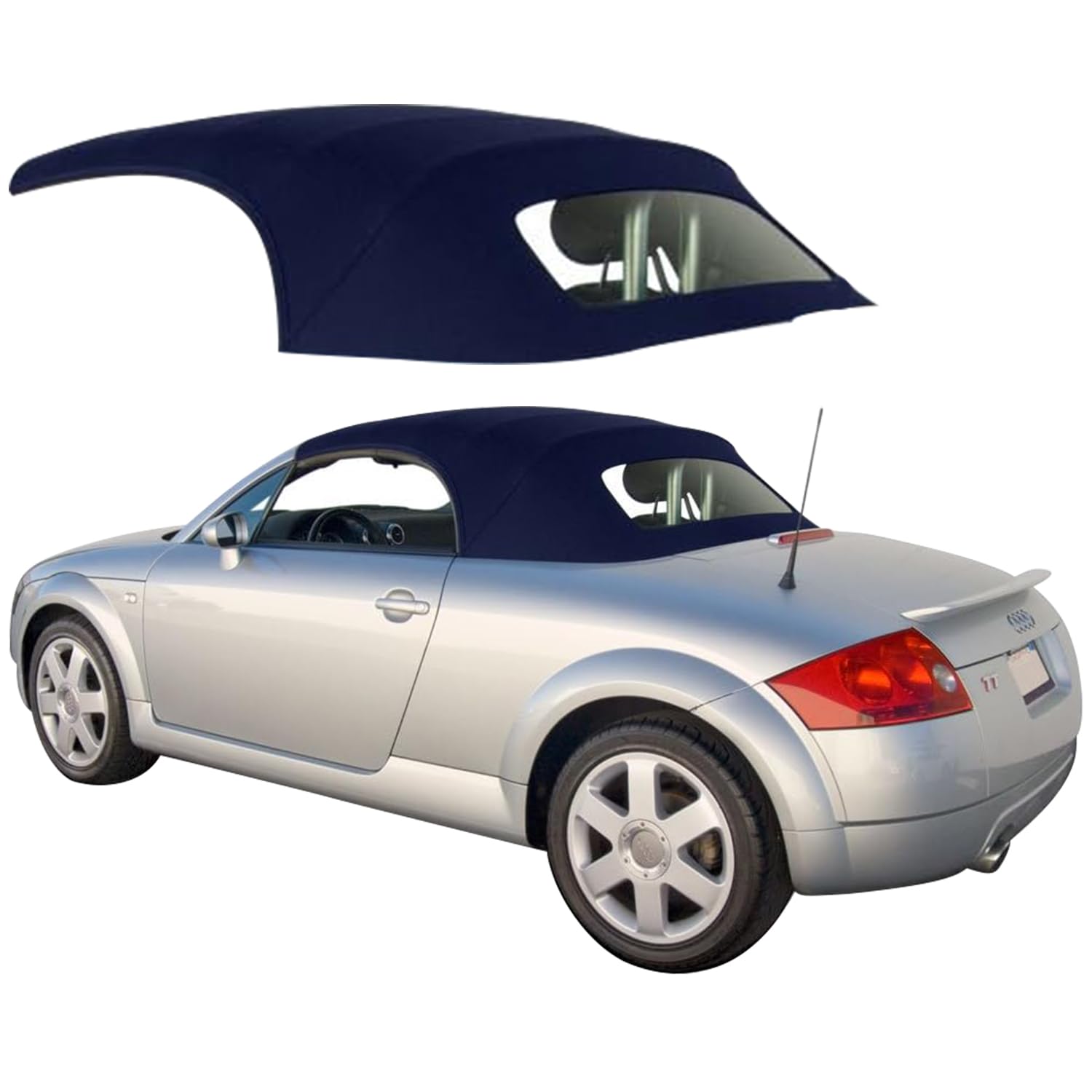 Sierra Auto Tops Convertible Top Replacement for Audi TT Roadster 2000-2006 | TwillFast RPC Canvas Fabric | Waterproof Blue Car Cover | Perfect for Outdoor Protection & All-Weather Driving