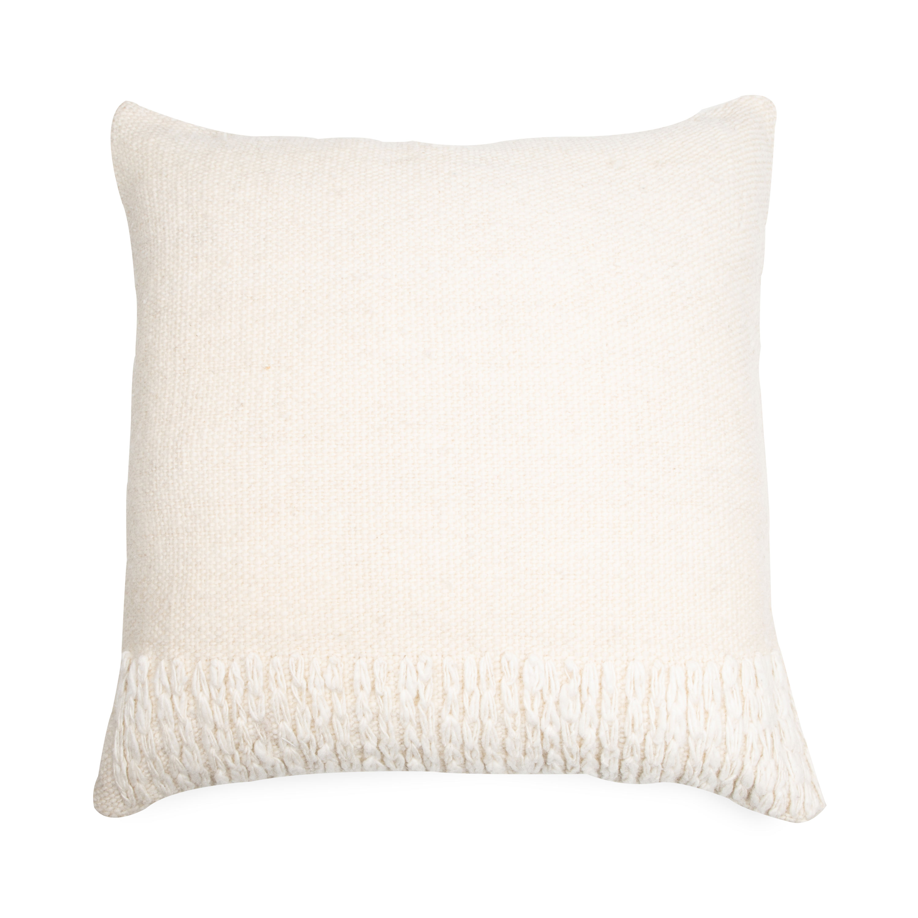 Premium Chain Stitch Wool Pillow - Soft & Durable Decorative Throw Pillow for Sofa, Bed, Couch - Cozy Home & Office Decor Accessory