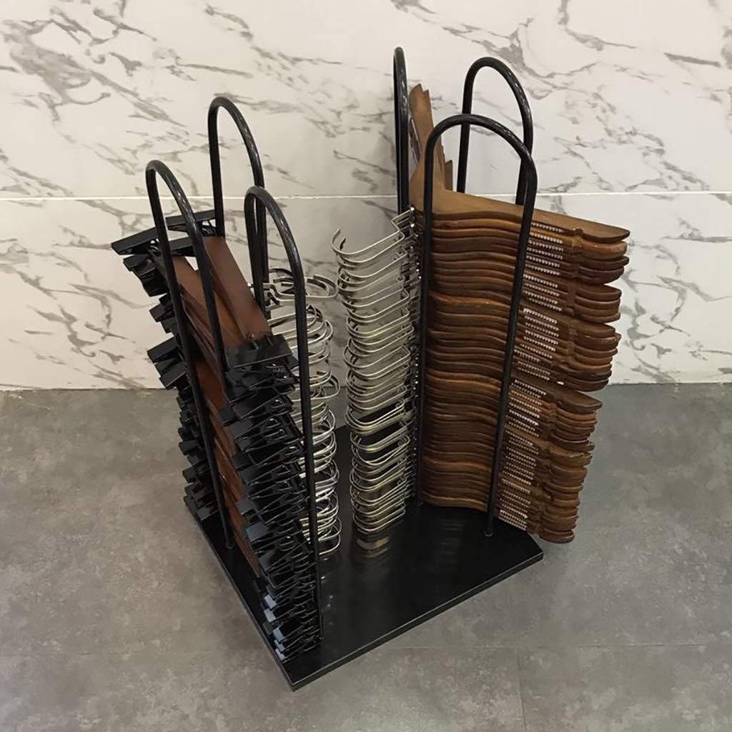 Wheeled Hanger Stacker Stand - 4-Wheel Rolling Clothes Hanger Organizer with Iron Frame (120 Hanger Capacity) | Perfect for Closet Organization, Laundry Room Storage & Retail Clothing Display