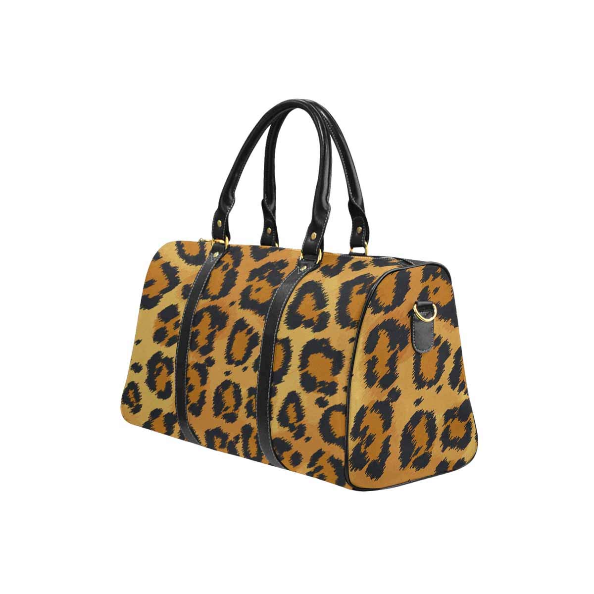 INTERESTPRINT Leopard Print Weekender Bag - Stylish Travel Duffel for Women & Men, Perfect for Weekend Getaways, Overnight Trips, Gym & Beach (Animal Print Texture)