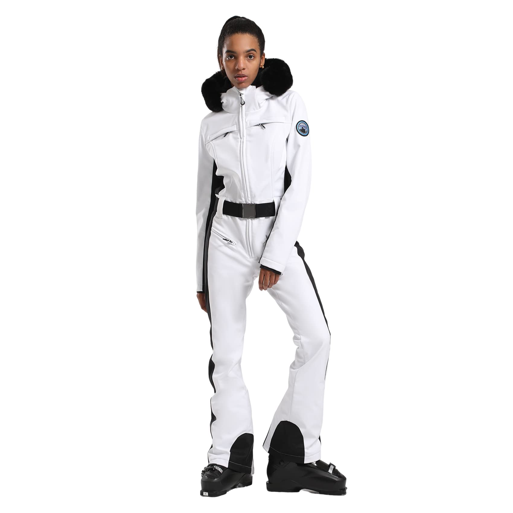 IMPHUT Women's Waterproof Windproof Insulated One Piece Ski Suit - Winter Snowsuit for Skiing, Snowboarding & Outdoor Sports - Perfect for Cold Weather Adventures