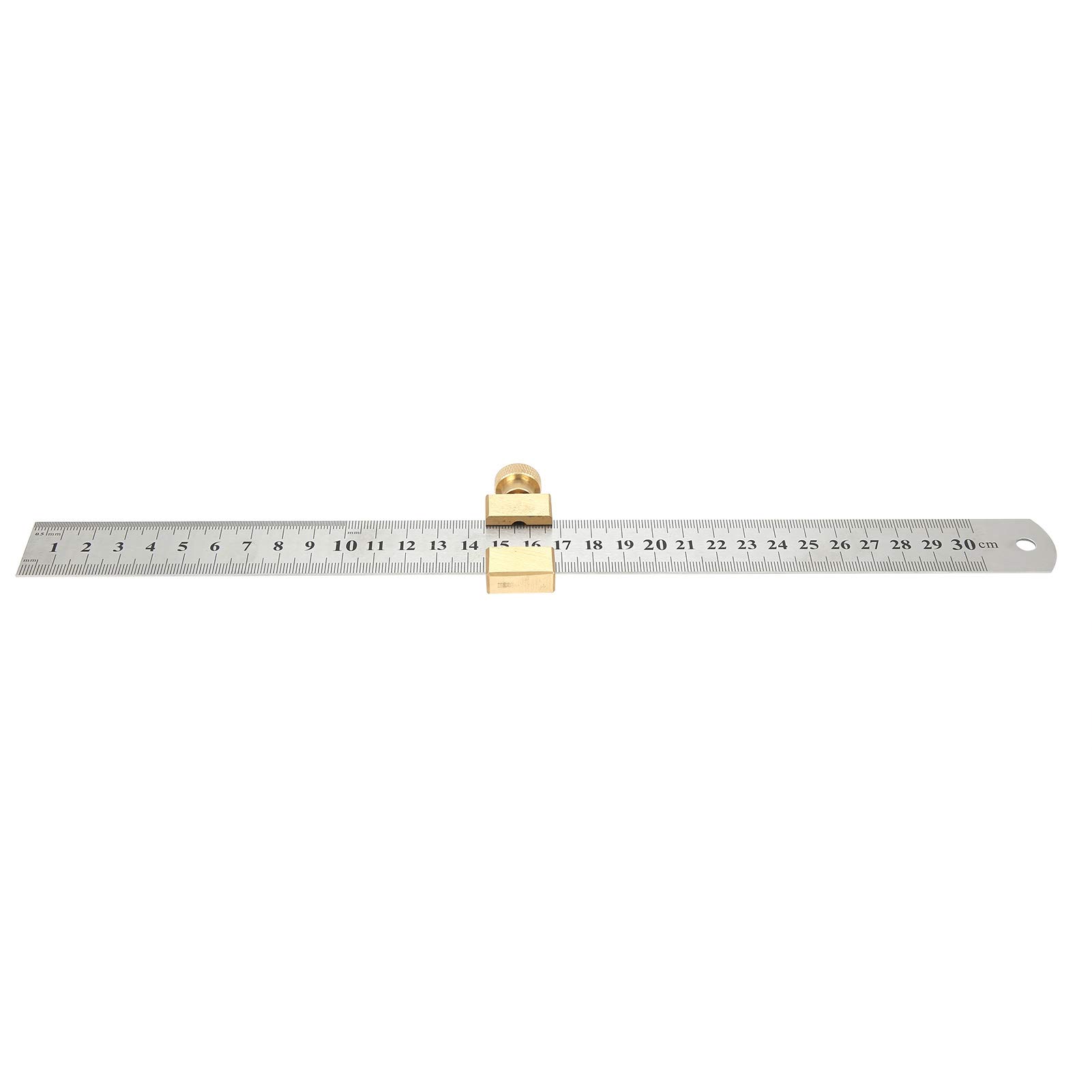 Durable Lightweight Woodworking Line Locator - Stable & Eco-Friendly Steel Ruler Positioning Block for Woodworking Scribing - Perfect for DIY Projects, Carpentry, and Precision Woodworking Measurements