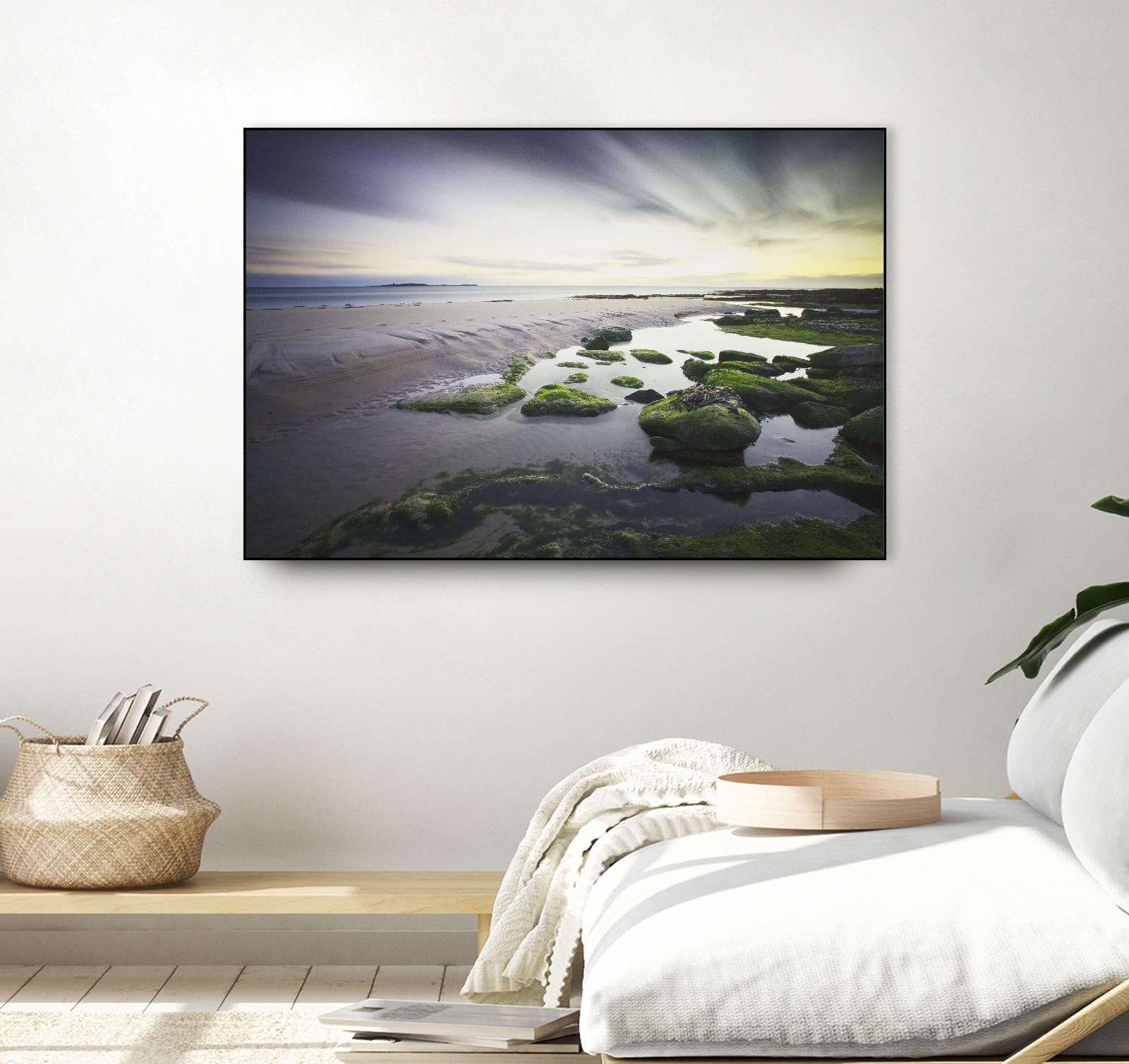 Cooper Dawn Over Seahouses Beach - Stunning Coastal Wall Art for Home & Office Decor | Perfect for Living Rooms, Bedrooms & Beach House Interiors