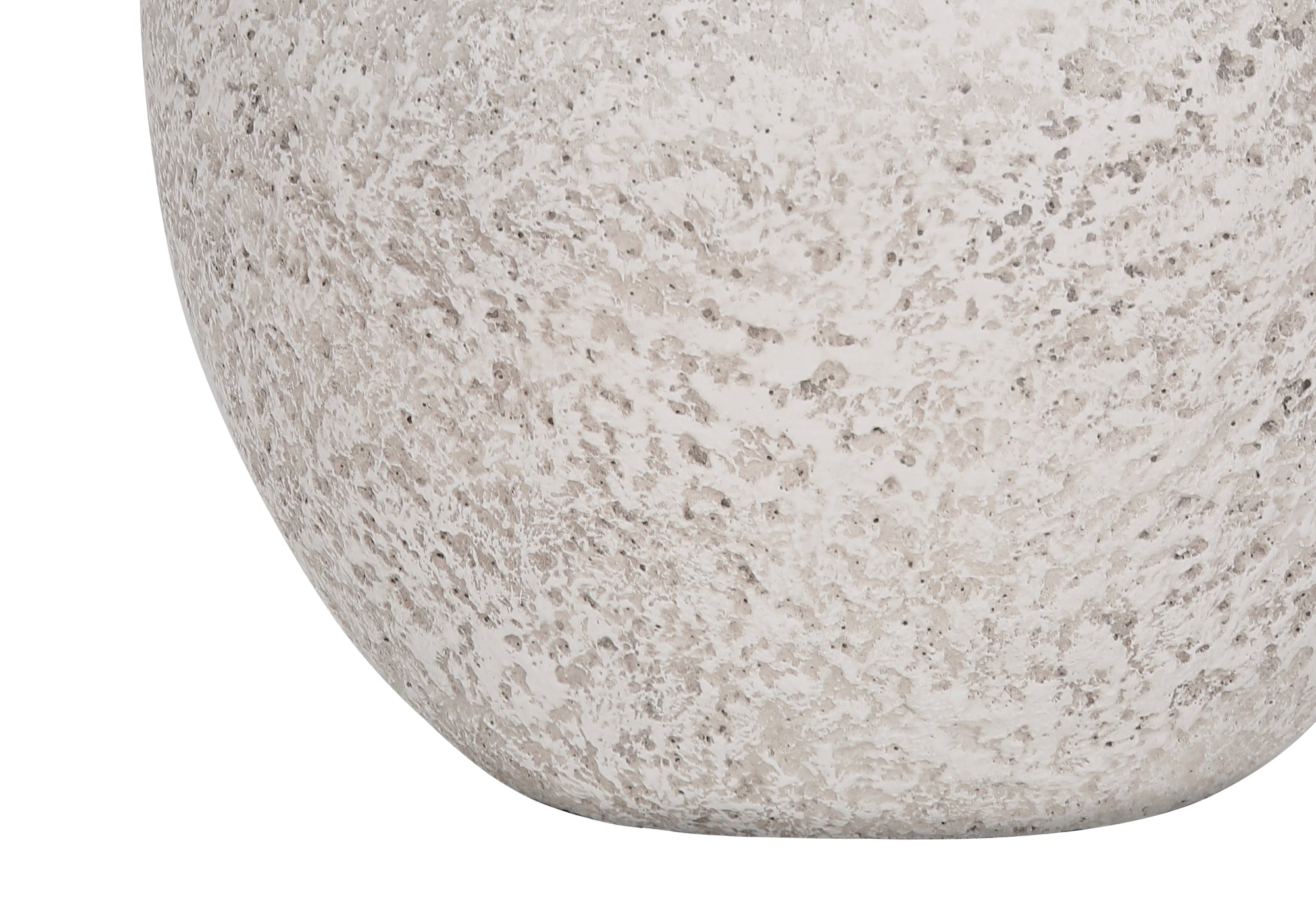 ConcreLight: Modern Cream Concrete Table Lamp - 22 Inch Height with Ivory Shade - Perfect for Bedroom, Living Room, and Office Decor