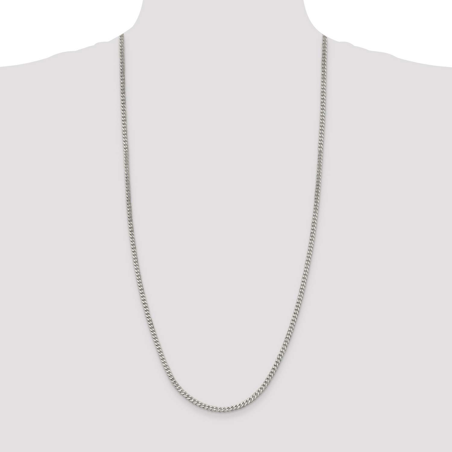 925 Sterling Silver Curb Chain Necklace, Bracelet or Anklet Set - Durable & Hypoallergenic Jewelry for Women & Men - Perfect for Everyday Wear, Gifts & Special Occasions