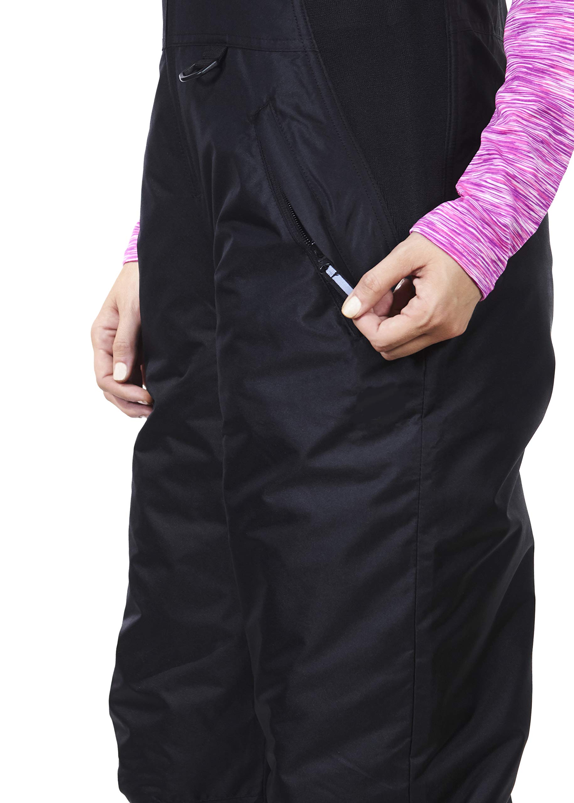 Arctic Quest Women's Insulated Waterproof Snow Bibs - Water Resistant Ski Pants for Snowboarding & Winter Sports - Warm & Comfortable Overalls for Outdoor Adventures