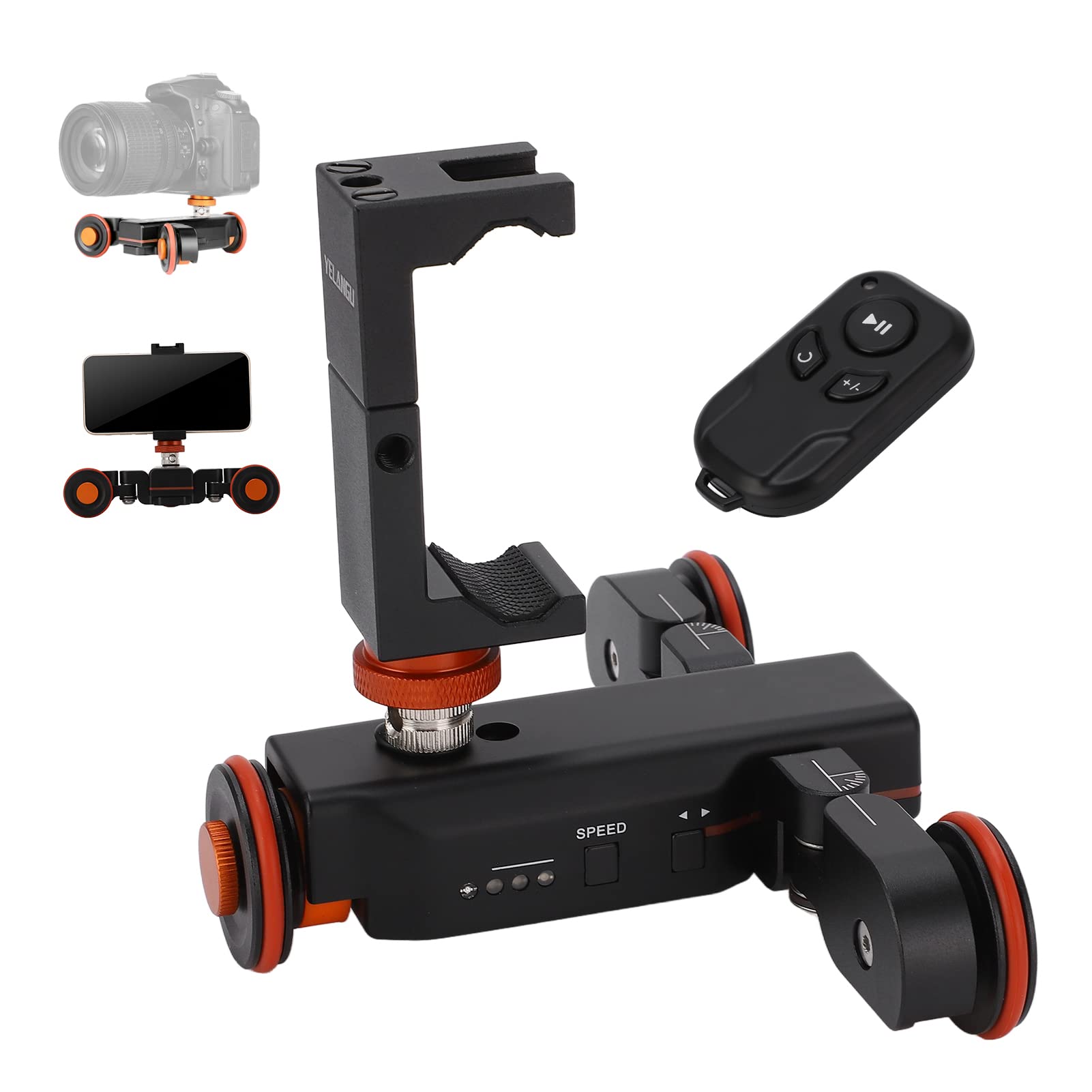 Professional Electric Camera Dolly Slider with Remote Control - 3-Speed Motorized Rail System for Smooth Video Shooting | Perfect for Vlogging, Film Making & Time-Lapse Photography