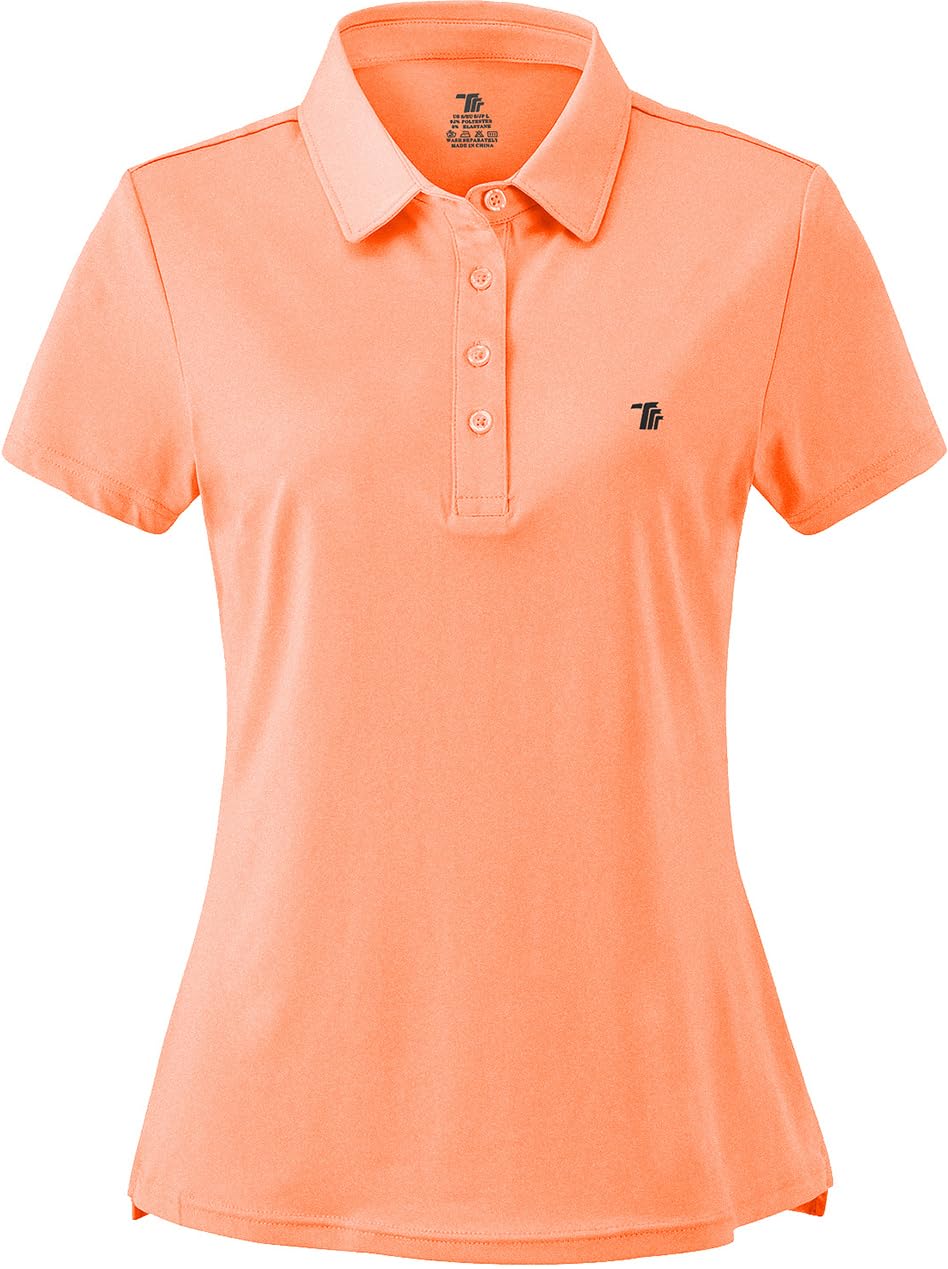 Women's Moisture Wicking Golf Polo Shirts - Breathable Short Sleeve Ladies Golf Tops for Summer - Perfect for Golfing, Tennis & Outdoor Activities