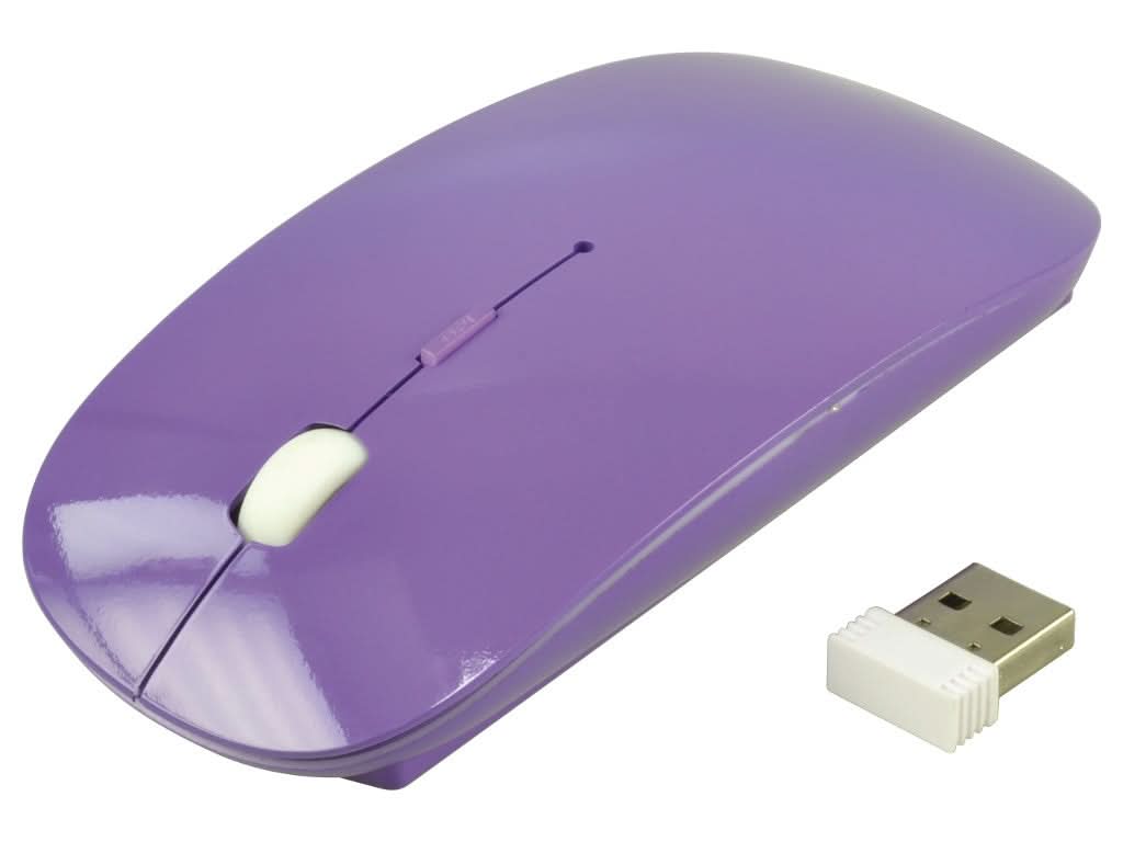2.4GHz Wireless Optical Mouse - Slim & Ergonomic USB Mouse for Laptop, PC, Mac - Perfect for Office, Gaming & Travel Use
