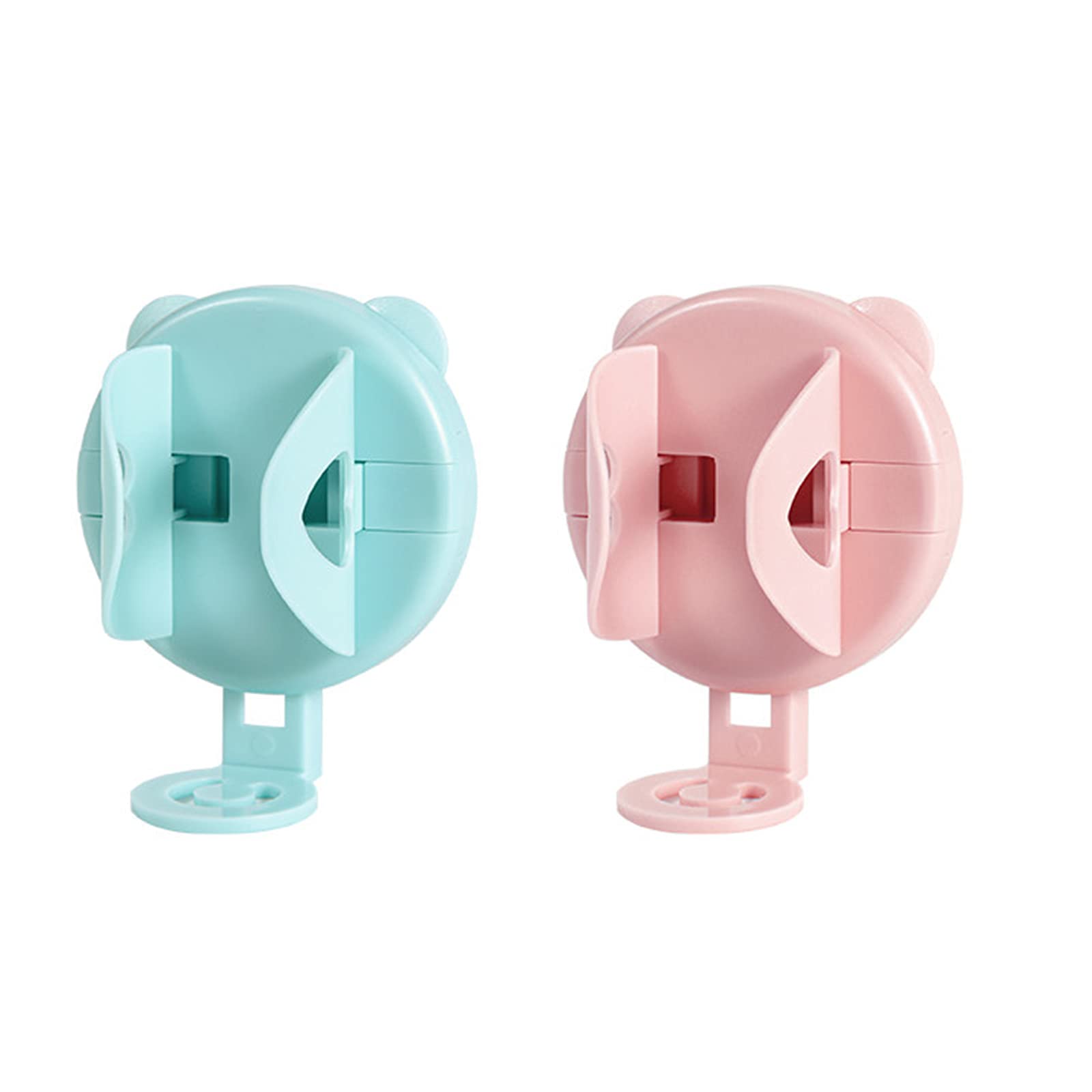 2-Pack Electric Toothbrush Wall Mount Holder with Auto Lock Release - Universal Gravity Toothbrush Stand for Oral Care - Perfect for Bathroom, Kitchen Countertop & Travel Organization