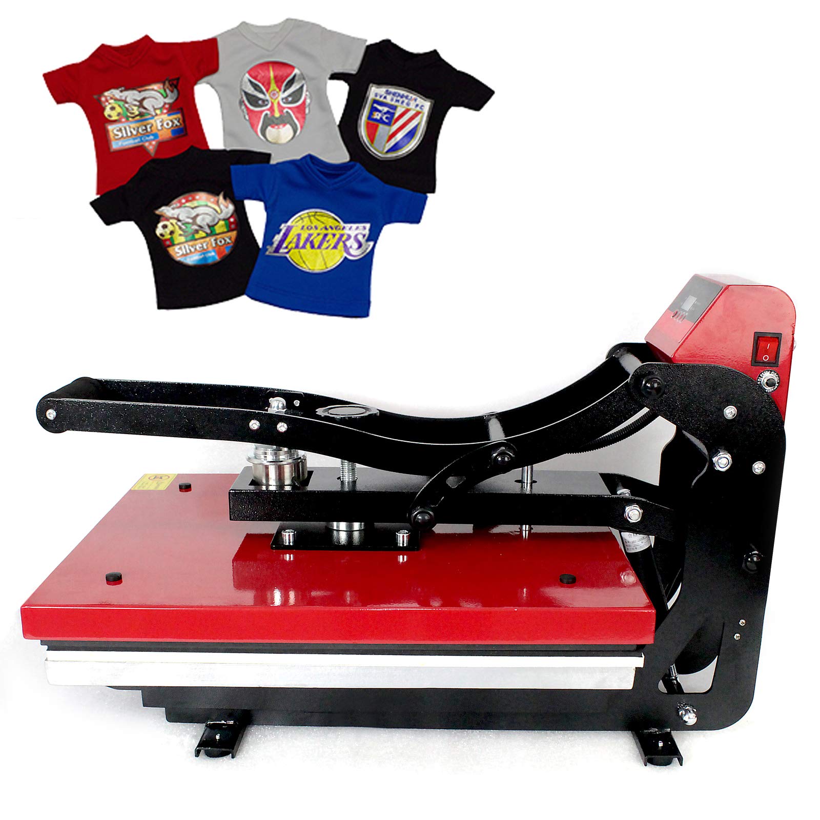 16x20 Inch Clamshell Auto Open Heat Press Machine - Multifunctional Sublimation Combo T-Shirt Press with Magnetic Semi-Automatic Transfer Printer for DIY Apparel, Custom T-Shirts & Sublimation Printing Projects