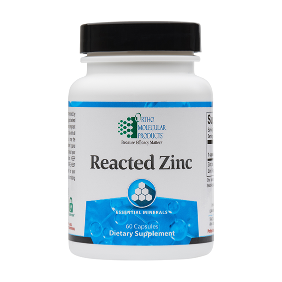 Reacted Zinc 60 Capsules - High Absorption Zinc Supplement for Immune Support & Wellness | Daily Immune Booster for Adults & Kids