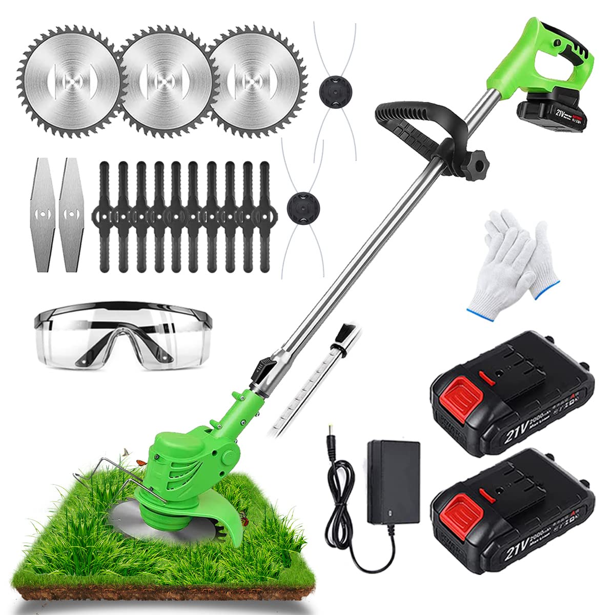 LJJ 24V 550W Mini Chainsaw Set - 4-Inch Cordless Electric Chainsaw with 4 Chains & Splash Board, 0.7kg Lightweight for Garden Tree Branch Wood Cutting - Perfect for Pruning, Landscaping & DIY Projects (Red)
