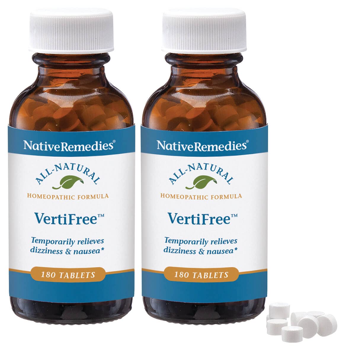 VertiFree Tablets for Vertigo Relief - 2 Pack | Natural Dizziness & Balance Support | Home, Office & Travel Use