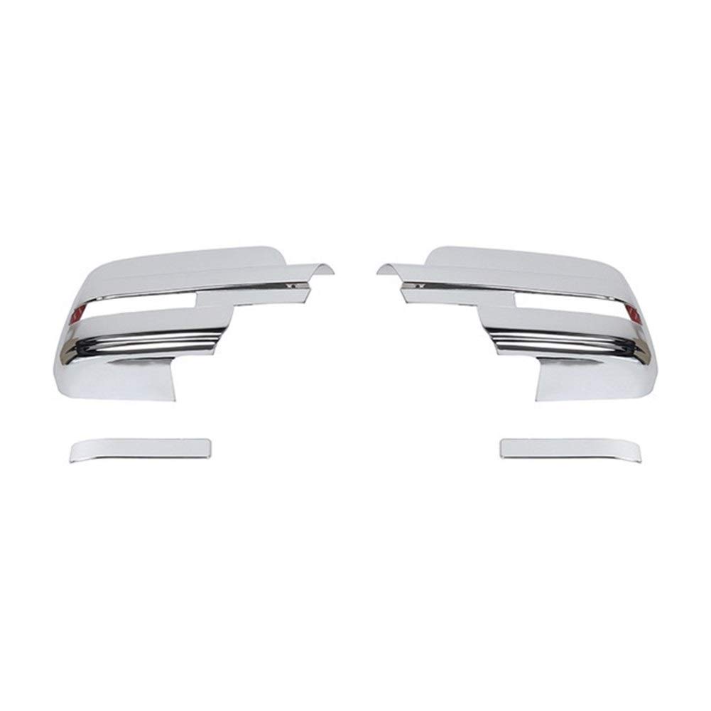 MOUNTAIN MEN Chrome Mirror Covers for Ford F150 Raptor 2009-2014 - Exterior Side Rearview Mirror Decoration & Protection - Perfect for Off-Roading, Truck Customization & Car Accessories Upgrade