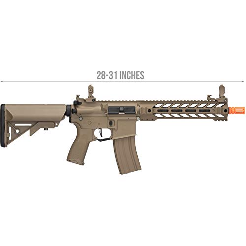 Lancer Tactical Enforcer Hybrid Gen 2 Battle Hawk Airsoft AEG Rifle - High FPS 395 | Tan Color | for Outdoor Skirmishes & Tactical Training