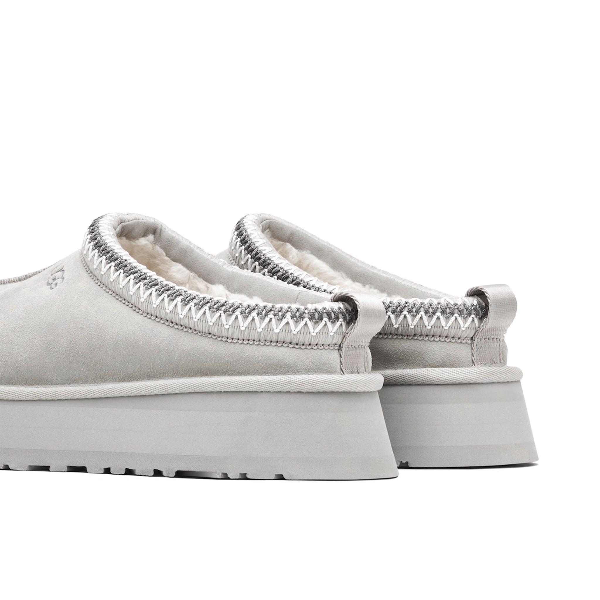 UGG Tazz Platform Slippers for Women - Seal Grey Fuzzy Indoor/Outdoor House Shoes - Cozy Winter & Fall Comfort for Home, Travel & Lounging