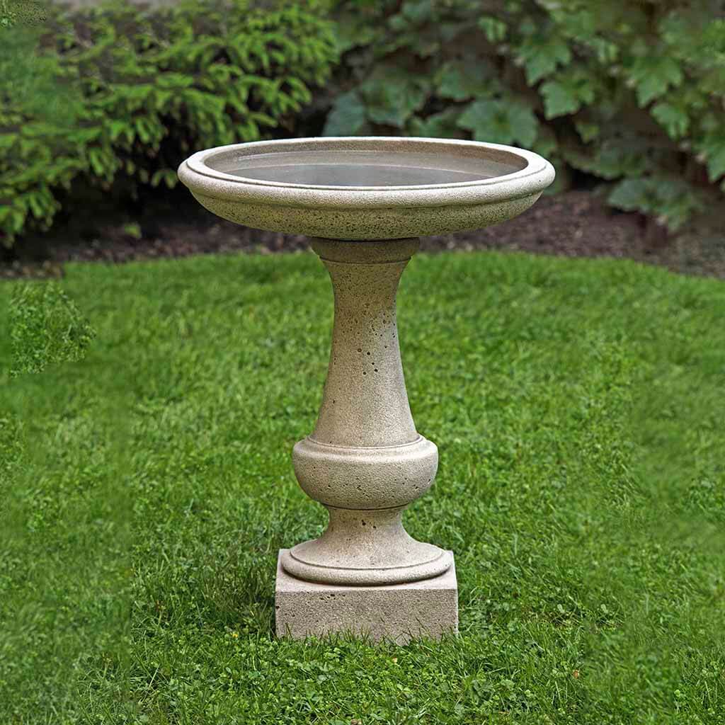 Campania International Chatham Birdbath - Classic Garden Decor for Outdoor Bird Watching & Backyard Landscaping | Perfect for Patios, Gardens & Yards