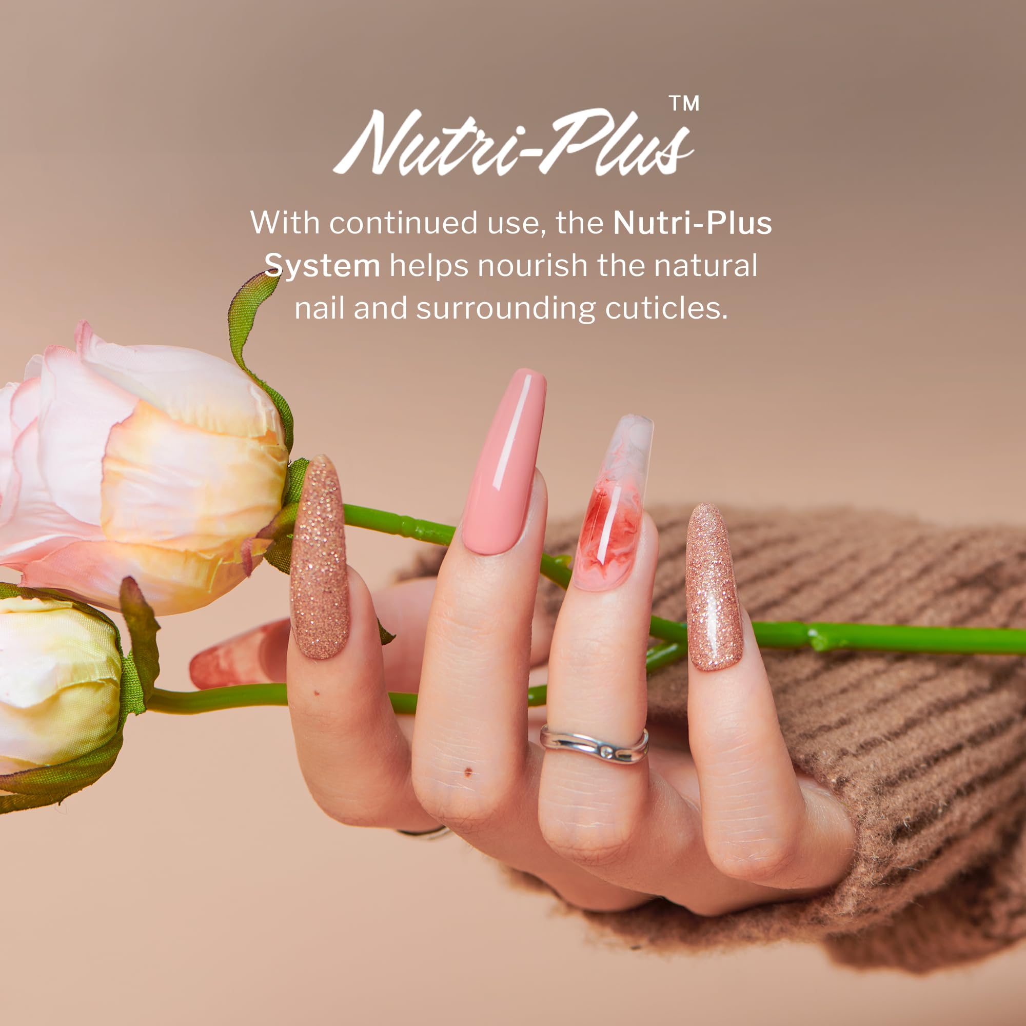 SNS Nail Dip Powder - Gelous Color Dipping System in Palais (Pink/Orange Cream) - 14 Day Long-Lasting Dip Nail Polish - Low Odor, No UV Lamp Needed - 1oz - Perfect for Salon & Home Manicures, DIY Nail Art, and Special Occasions