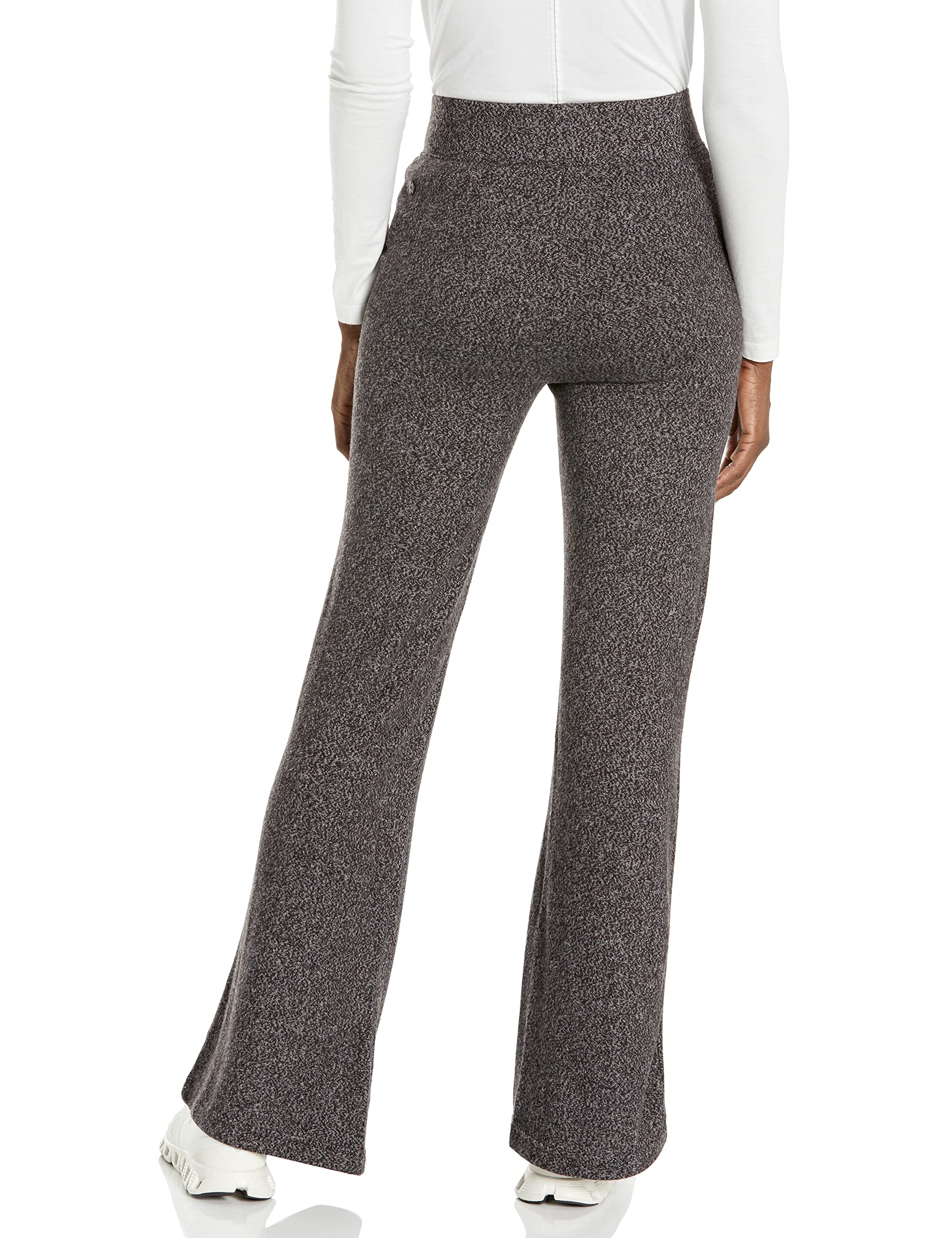 Andrew Marc Women's Hacci Wide Leg Athletic Pants - Comfortable Stretchy Lounge Pants for Yoga, Running & Casual Wear