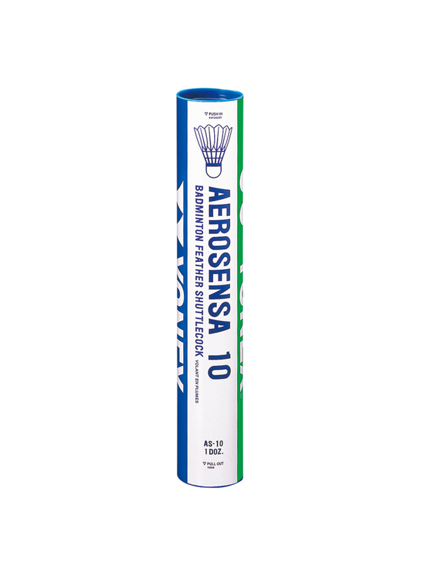 Yonex Aerosensa 10 (AS10) Premium Feather Badminton Shuttlecocks - Pack of 12 | Professional Tournament Grade for Competitive Play & Training