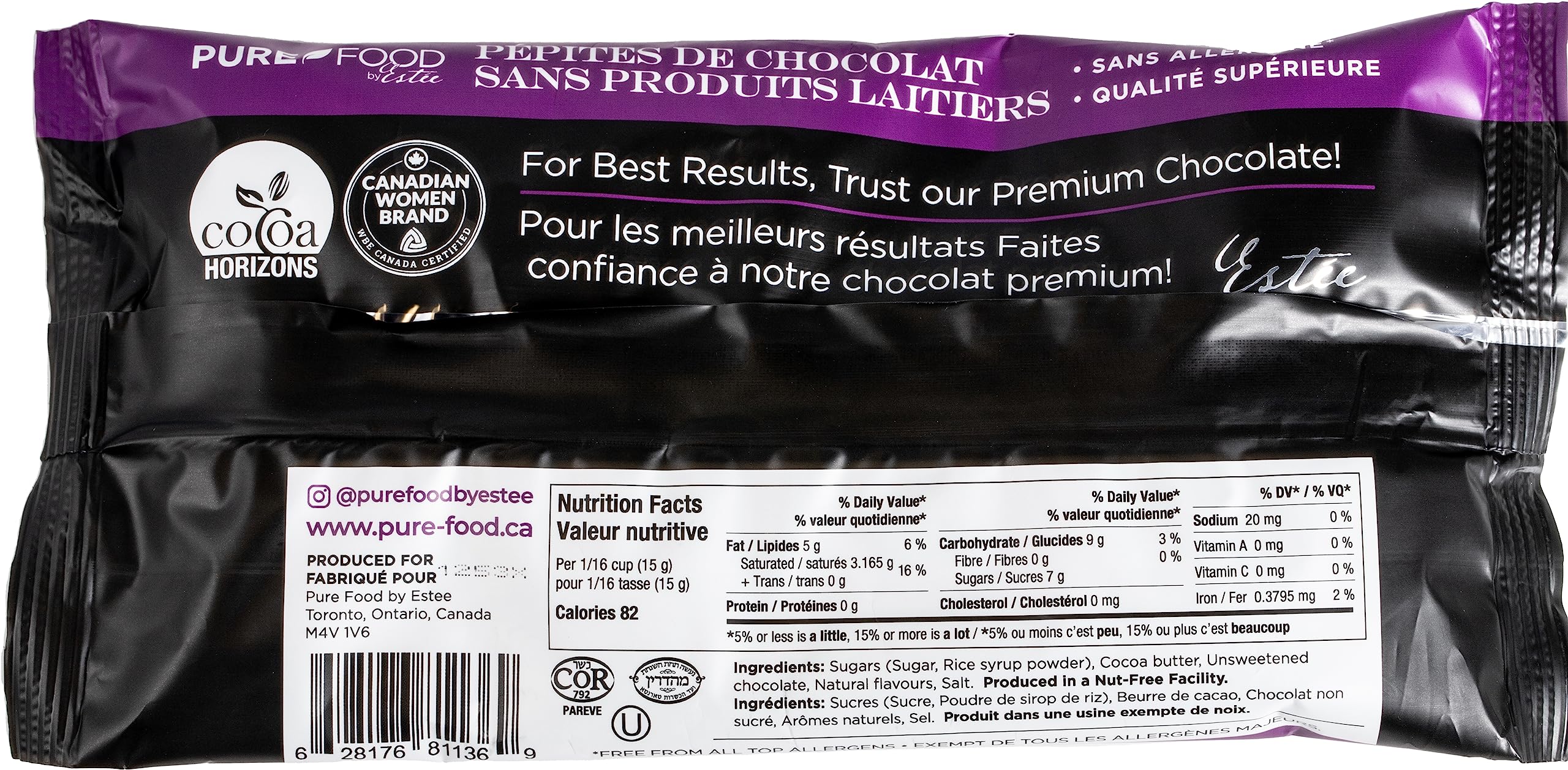 Dairy-Free Milk Chocolate Chips, 7oz (2 Pack) - Vegan, Gluten-Free, Nut-Free Baking Chocolate Made with Rice Milk | All Natural, Kosher Certified | Perfect for Cookies, Cakes & Allergy-Friendly Desserts
