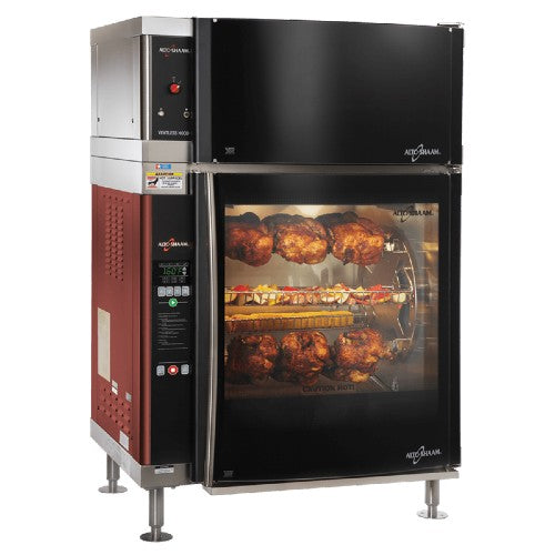 Alto Shaam AR7EVHSGLPANE Commercial Rotisserie Oven - Ventless Design with 7 Spits, Holds 21-28 Chickens - Perfect for Restaurants, Catering & Large Events