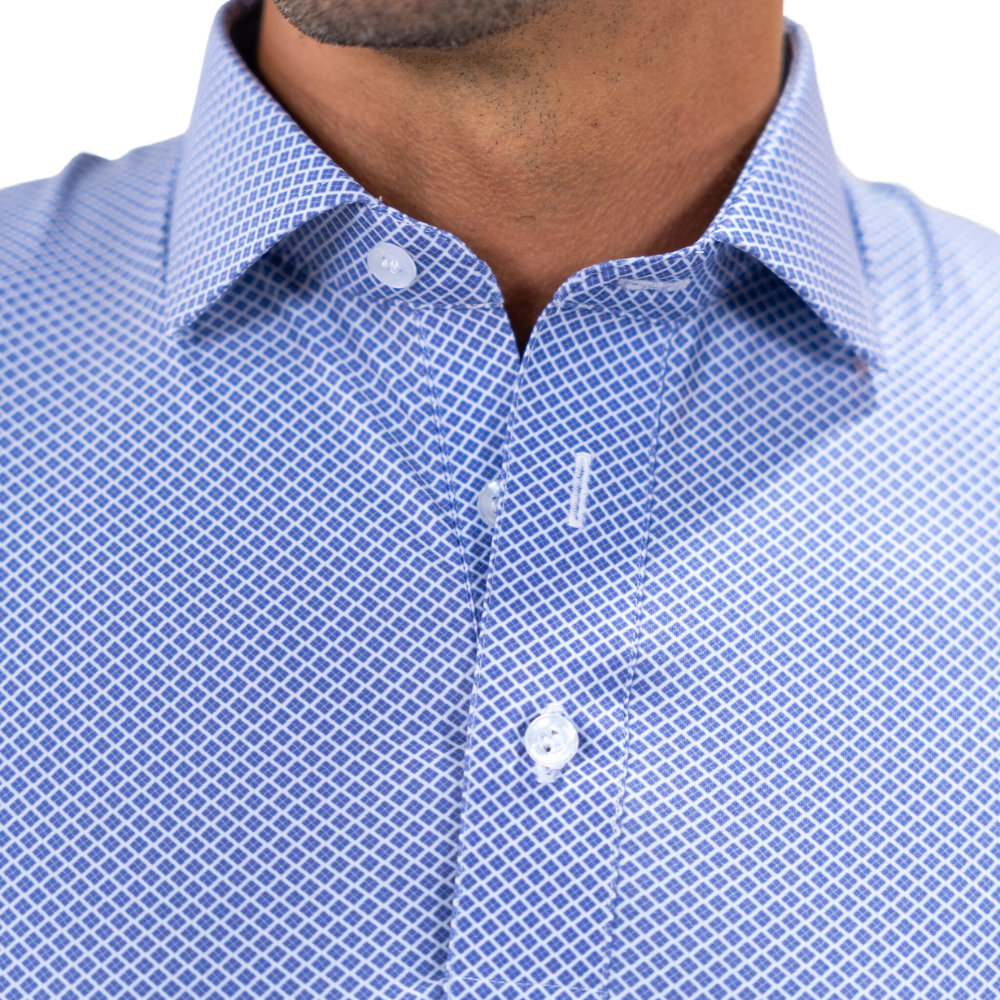 Men's Congressional Navy Featherweight Flex Polo Shirt - Breathable & Comfortable for Golf, Business & Casual Wear