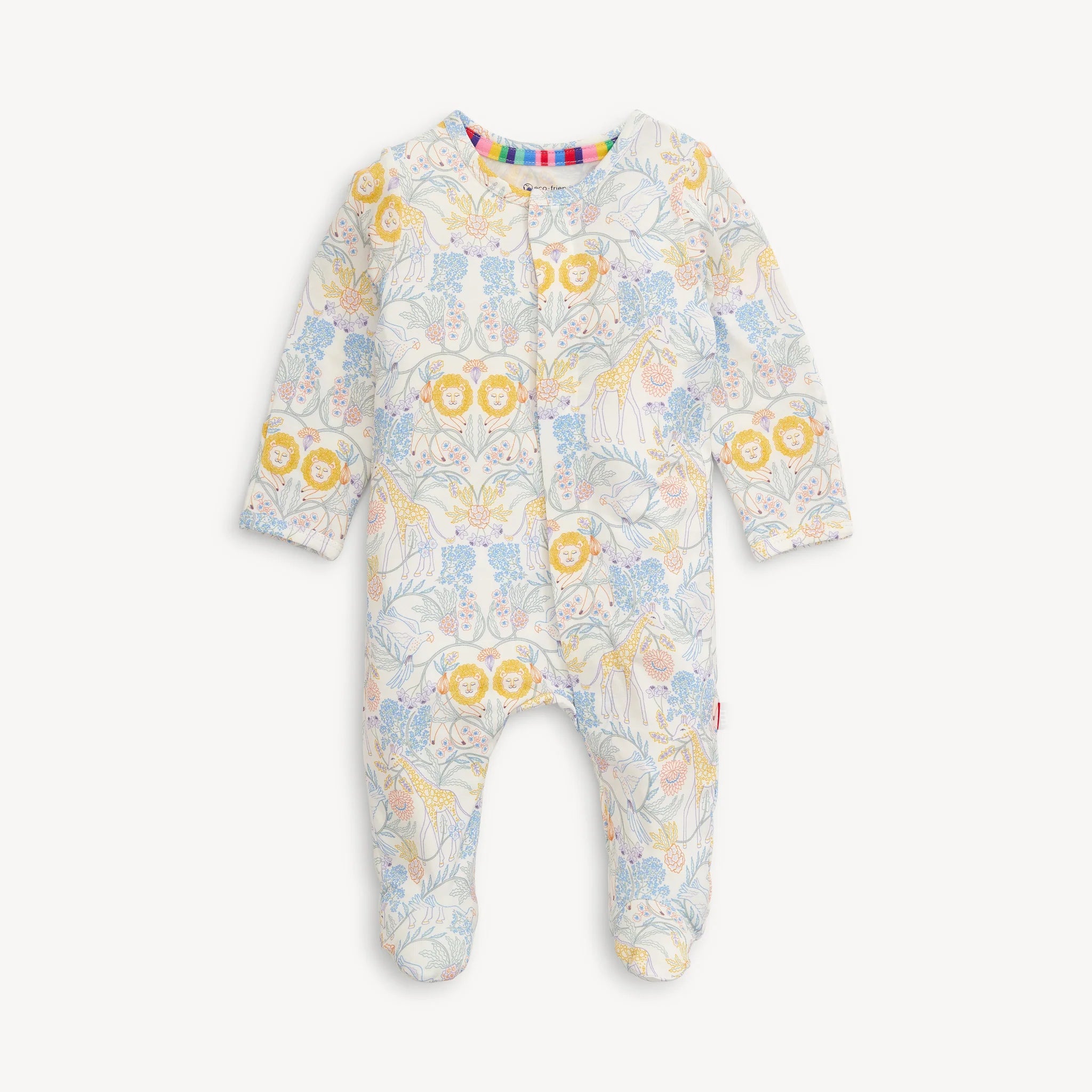 Nikki Menagerie Modal Magnetic Footie Pajamas - Soft & Comfortable Baby Sleepwear with Magnetic Closure for Easy Diaper Changes - Perfect for Newborns, Infants & Toddlers - Ideal for Bedtime, Naptime & Travel