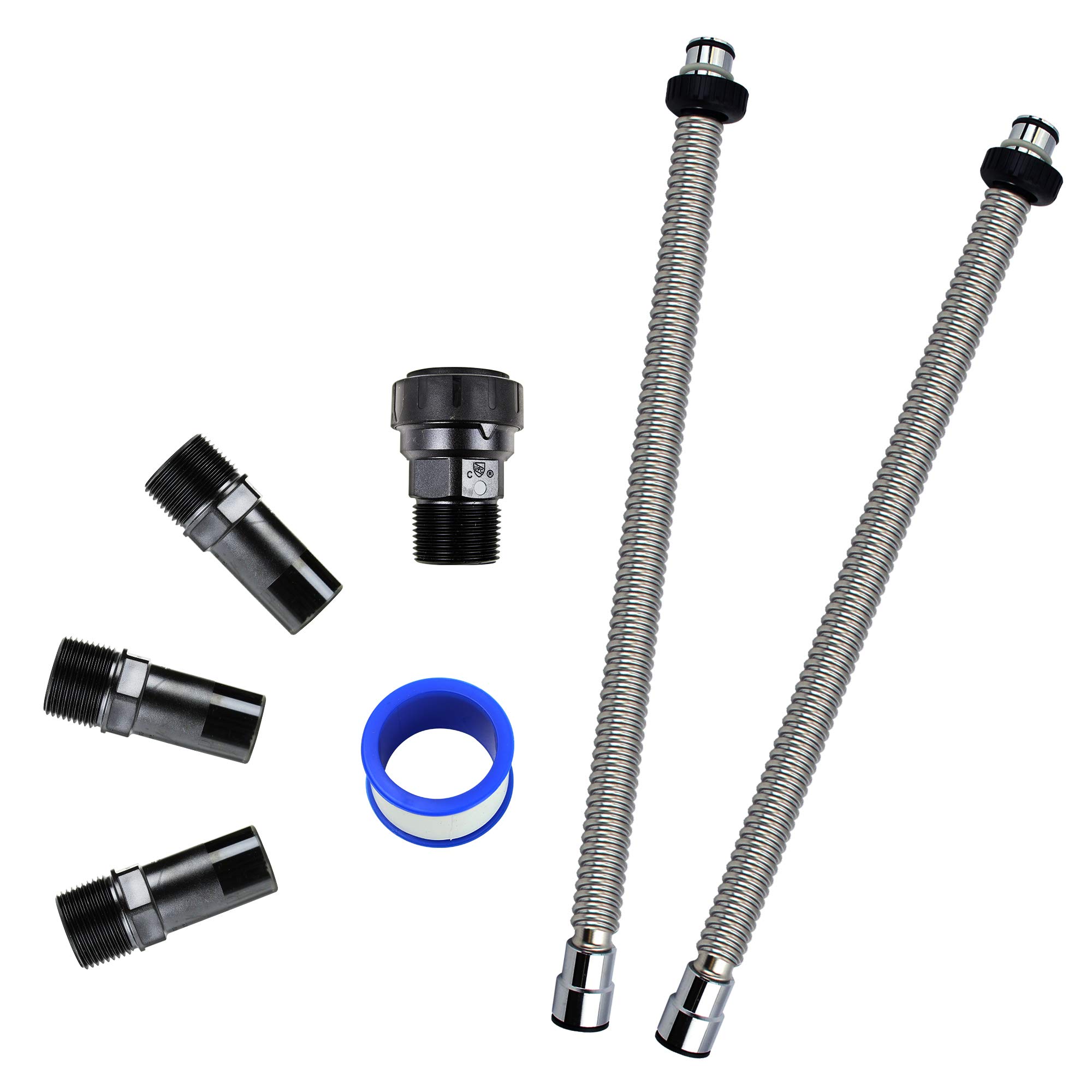 APEC Water Systems Whole House Water Filter & Softener Installation Kit - Single Tank Setup for Clean, Soft Water | Easy DIY Home Water Treatment System for Drinking, Bathing & Appliances