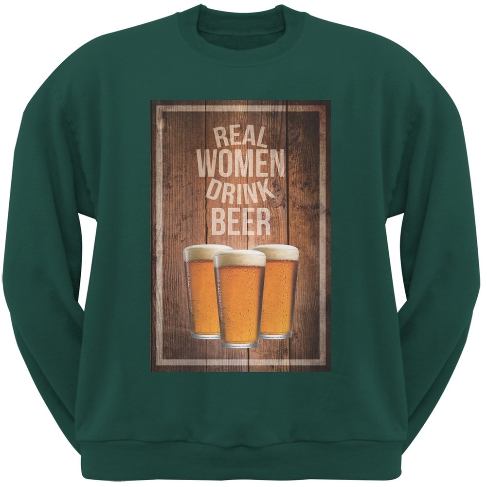 St. Patrick's Day Forest Green Beer Lover Sweatshirt for Men - Cozy Pullover for Pub Crawls & Irish Celebrations