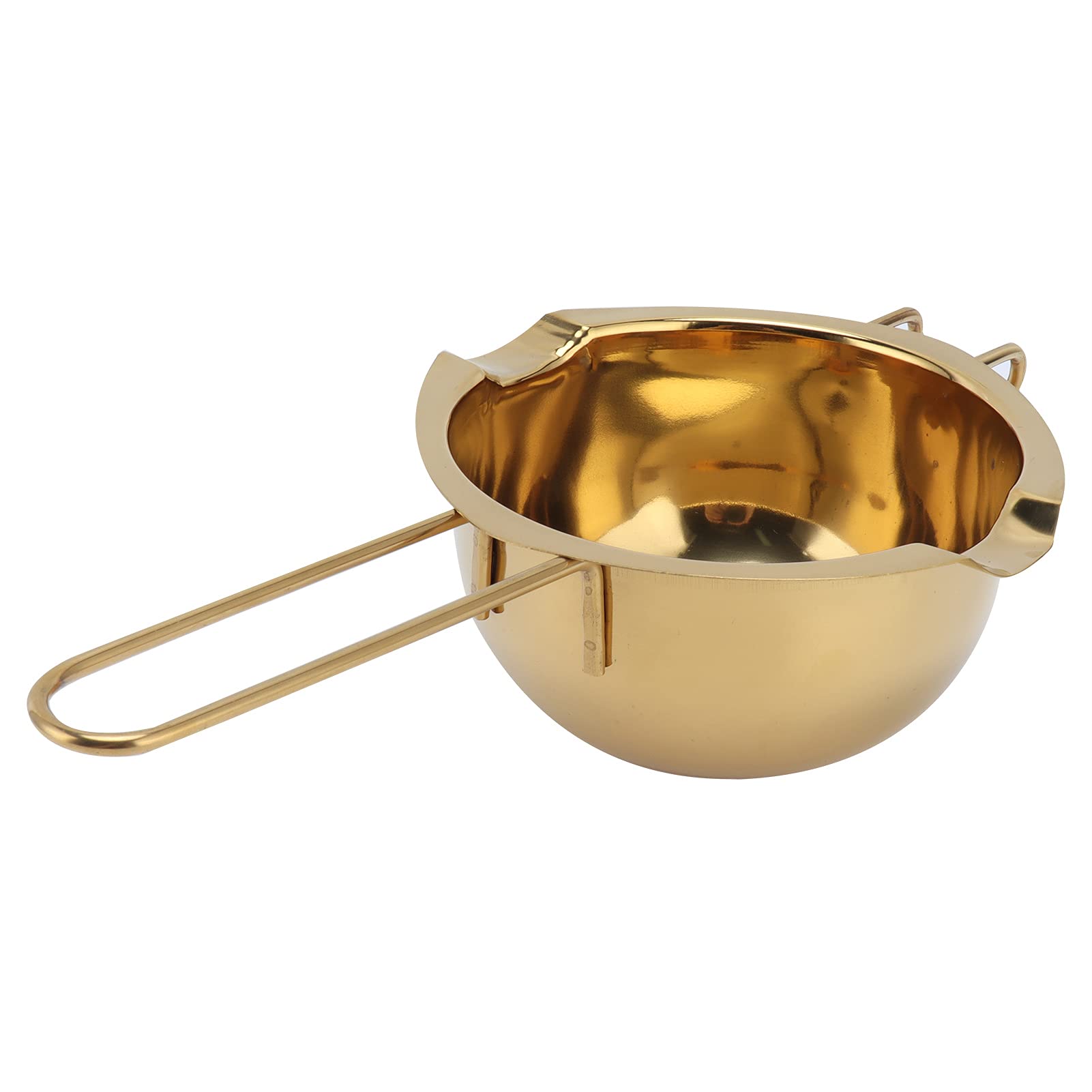 Golden Butter Melting Pot with Extended Handle - Perfect for Cheese, Caramel & Chocolate - Ideal for Baking, Cooking & Candy Making