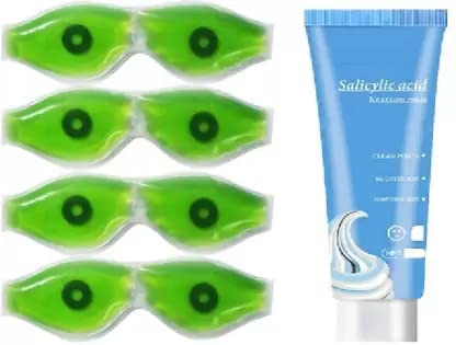 Elecsera Ice Cream Face Mask Set - Acne Moisturizing & Blackhead Removal Mask with Aloe Vera for Deep Cleansing & Pore Minimizing (5-Piece Kit) | Perfect for Spa Night, Self-Care Routine & Skincare Regimen