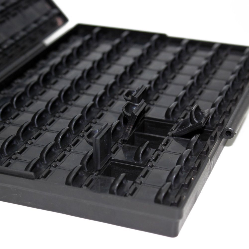 ESD Safe SMD Resistor IC Chips Organizer with 144 Bins - Anti-Static Storage Box for Electronic Components | Perfect for PCB Repair, DIY Projects & Electronics Workbench Organization