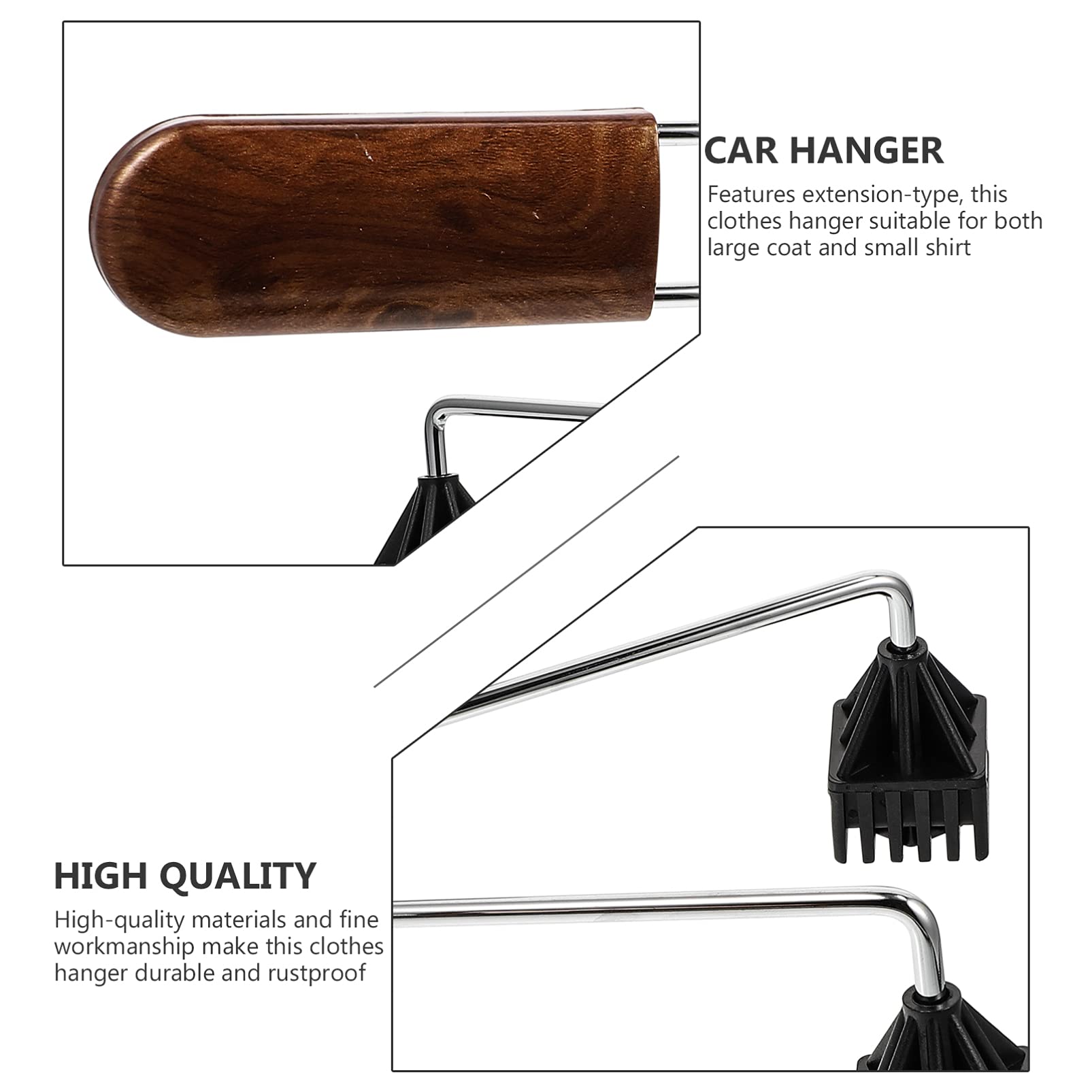 BESPORTBLE 1pc Stainless Steel Car Hanger Headrest Hook - Heavy Duty Truck Seat Coat Rack for Jackets, Shirts & Clothes - Perfect for Backseat Organization & Road Trips