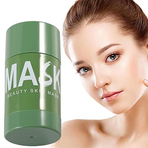 HUDA CRUSH BEAUTY Green Tea Purifying Clay Stick Mask - Oil Control & Anti-Acne Solid Face Mask for Deep Cleansing | Herbal Skin Care for Oily & Problem Skin | Perfect for Daily Detox & Spa Night Routine
