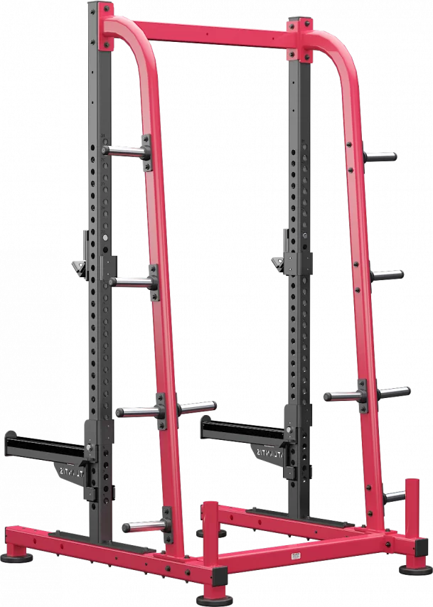 ATLANTIS Half Rack - Premium Strength Training Equipment for Home & Gym Workouts | Perfect for Squats, Bench Press & Weightlifting Exercises
