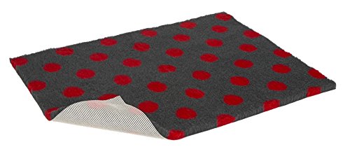 Charcoal with Red Polka Dot